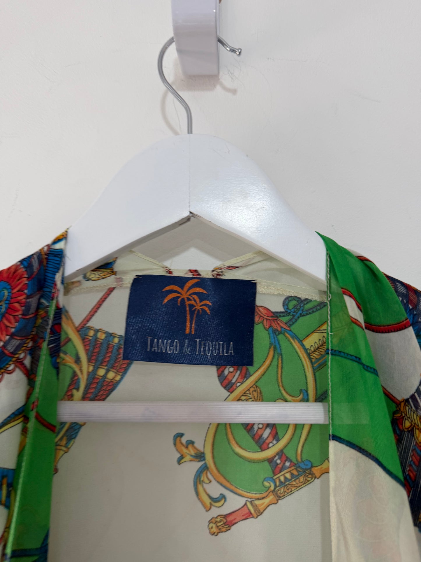 Preloved Multicoloured Tango and tequila Kaftan, One Size