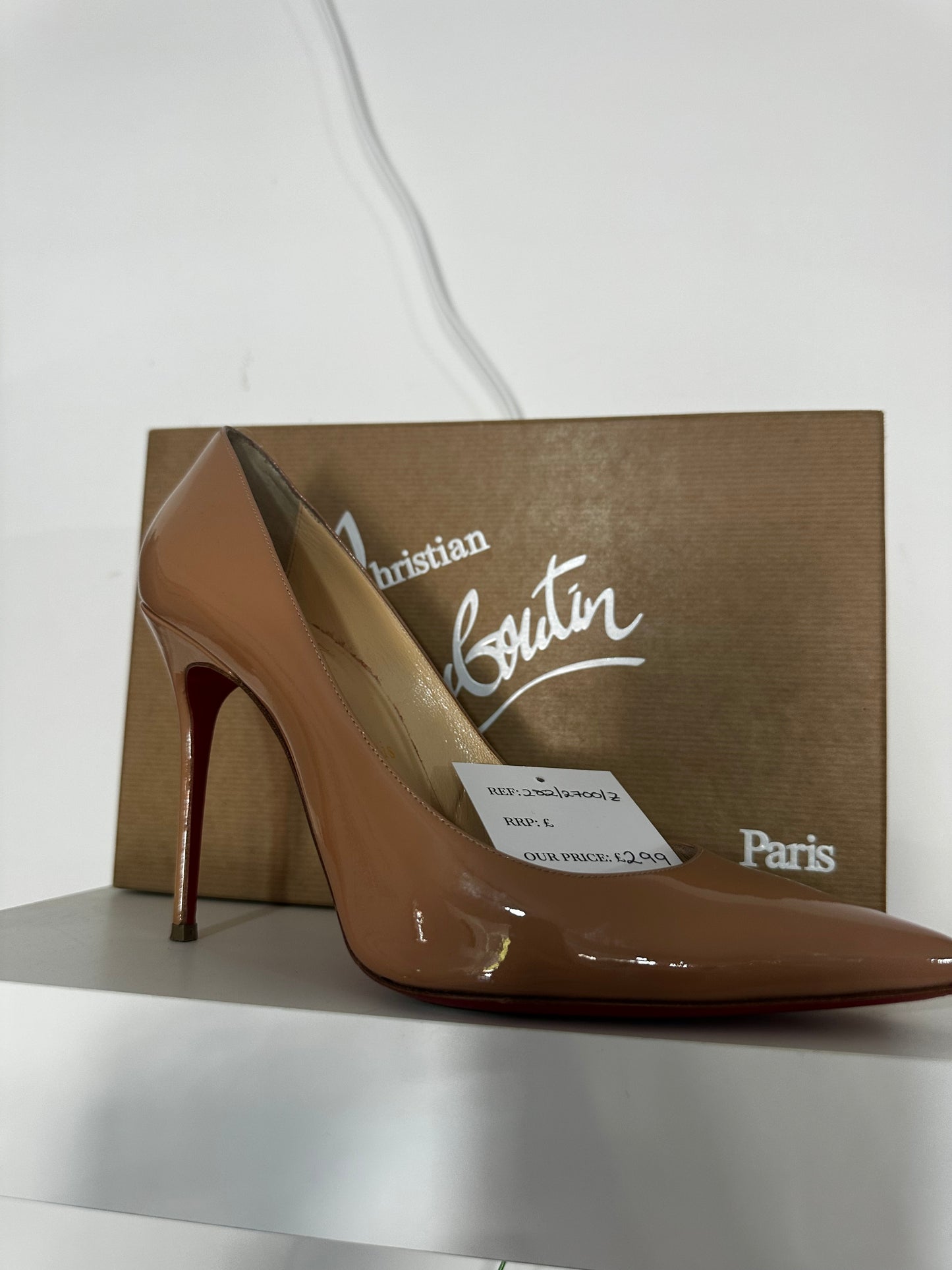 Nude Christian Louboutin Heels, Size 38.5(5.5)