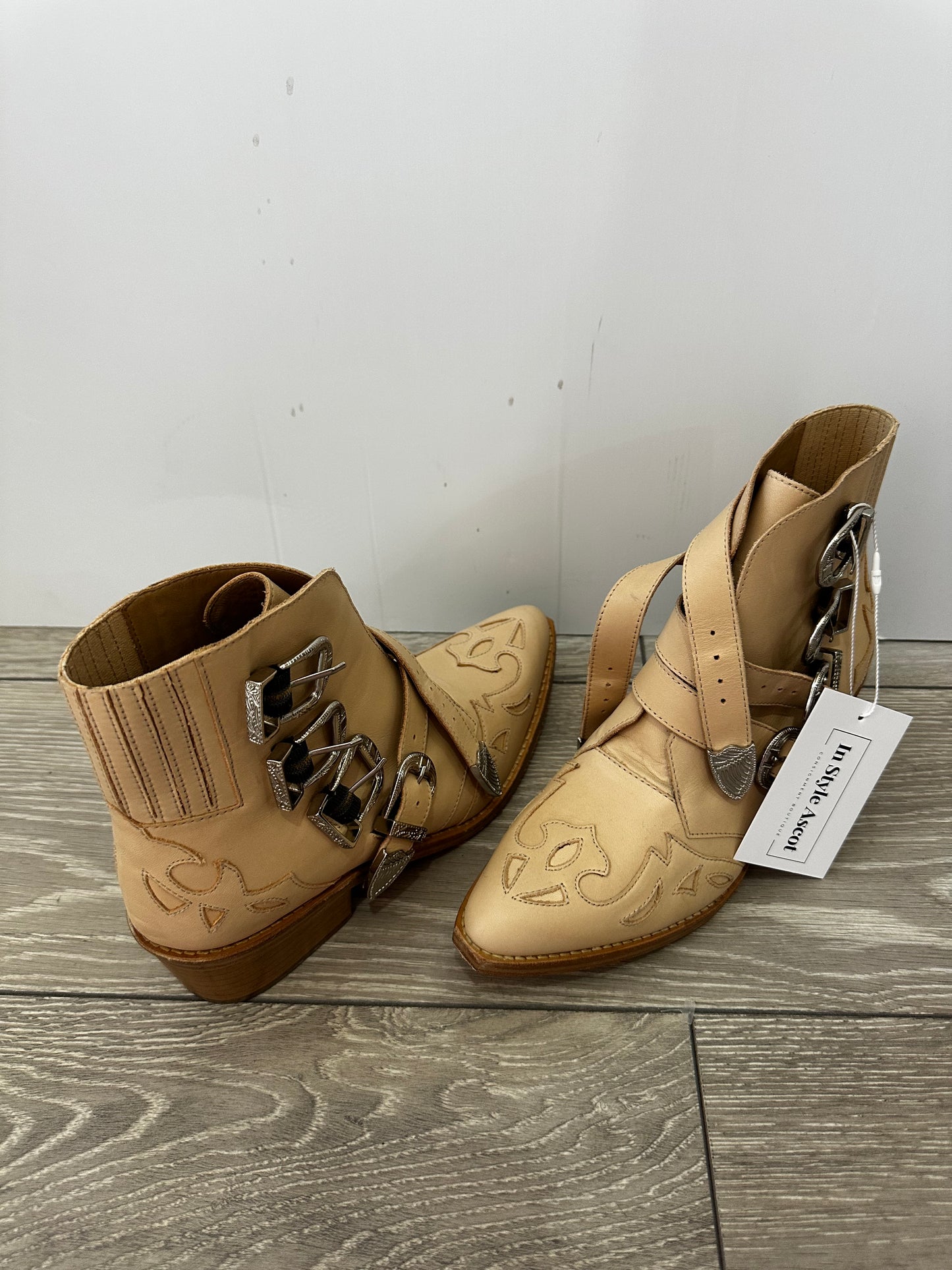 Toga Leather Western Boots, Size 38 - UK 5