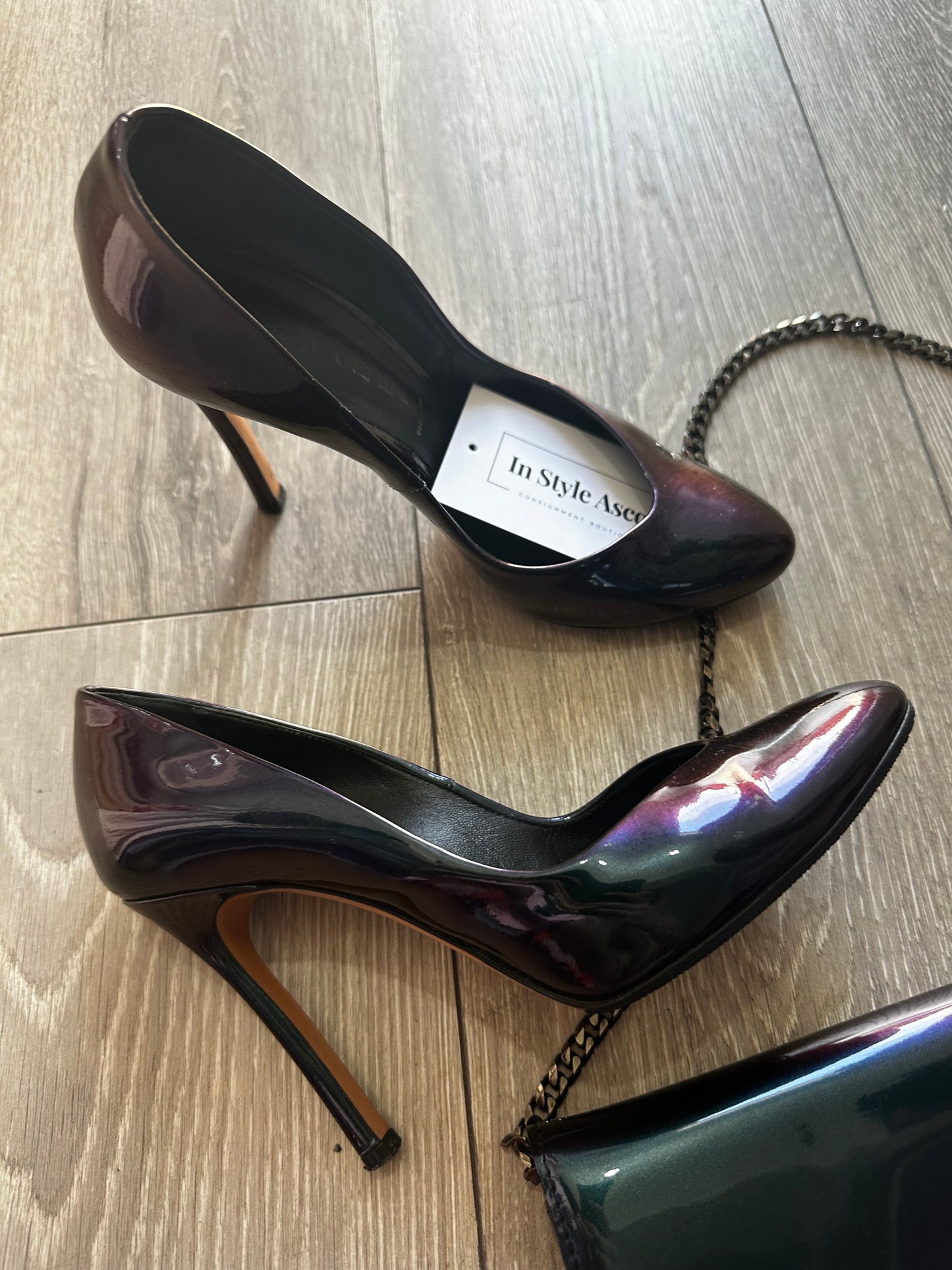 Casadei Heel & Clutch Set, Size 5