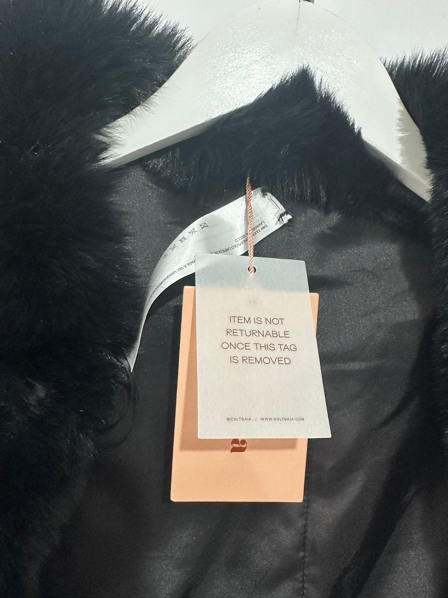 Cult Gaia Faux Fur Bolero, S