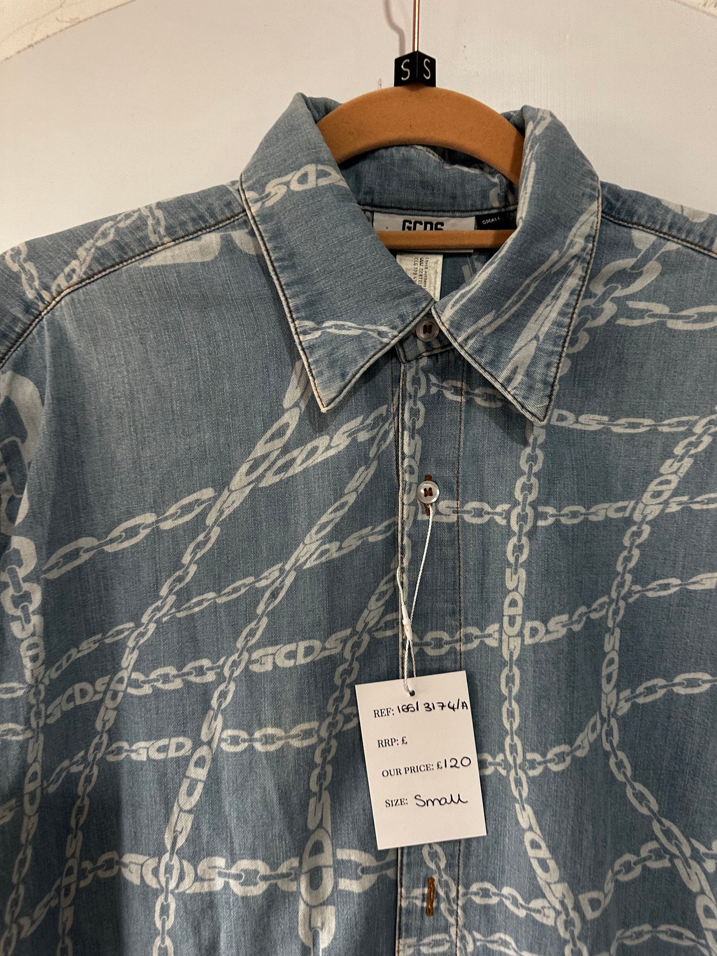 Blue Monogram Golden Goose Jacket, Size S