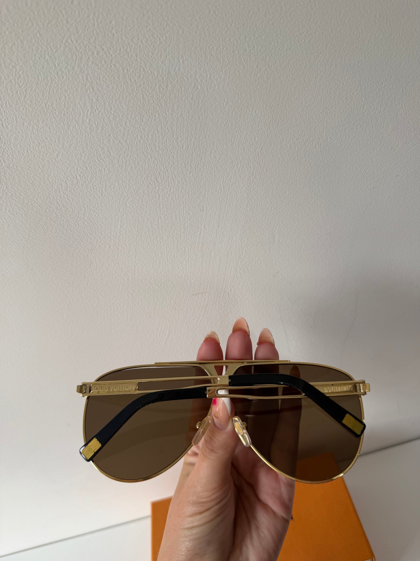 Preloved, Gold Louis Vuitton Sunglasses