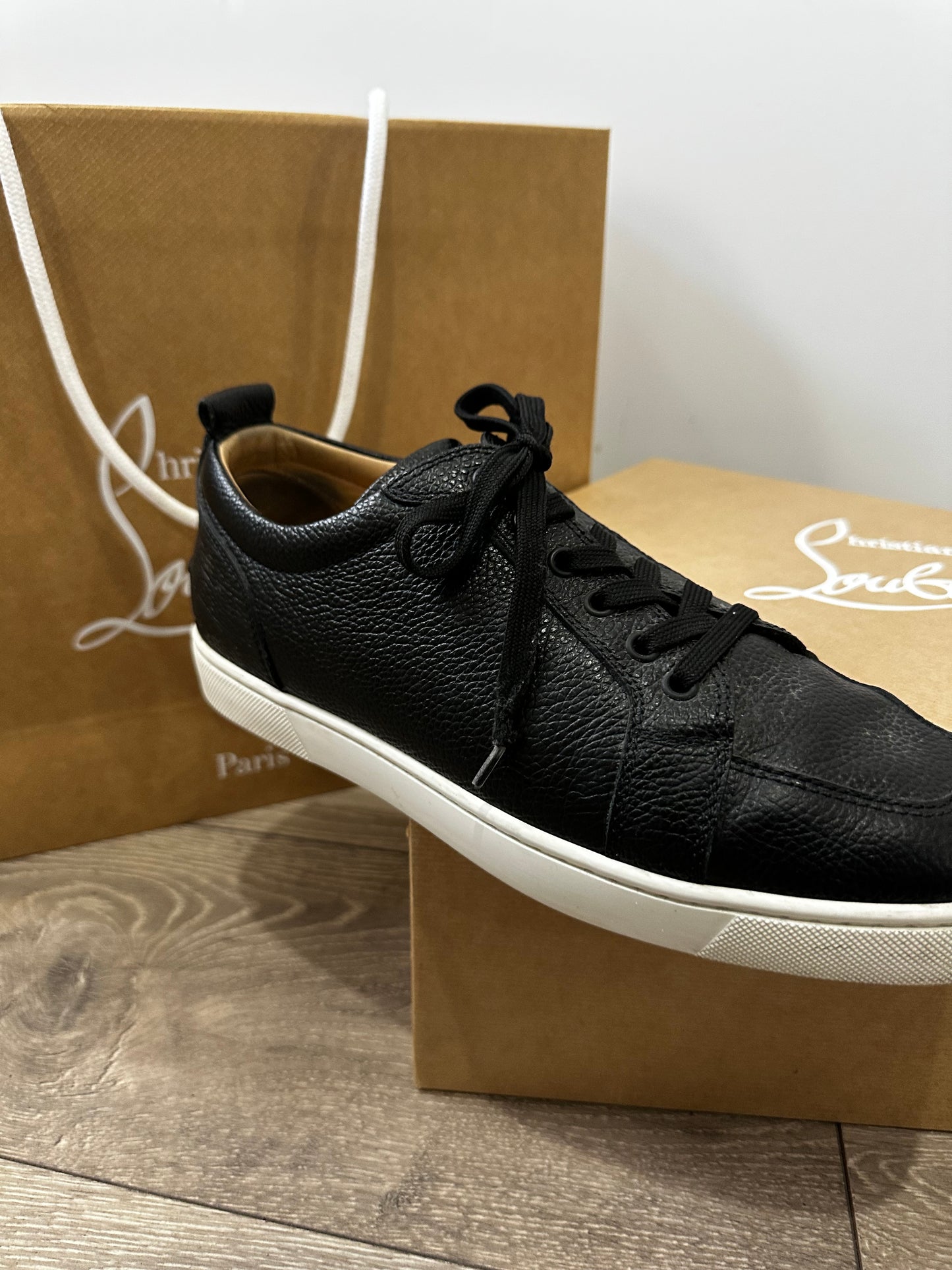 Black Christian Louboutin Sneakers, Size Mens 43