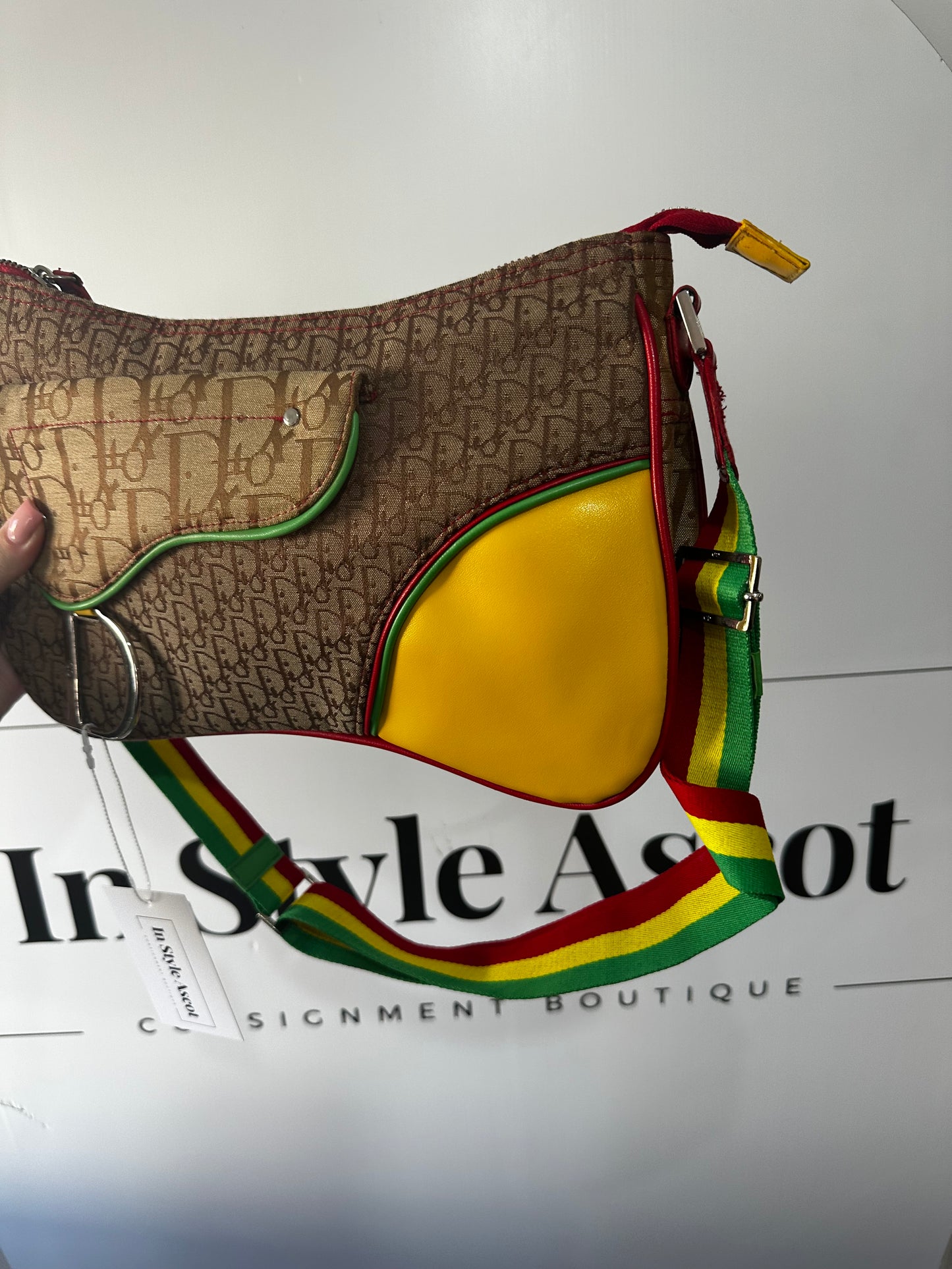 Monogram Dior Saddle Bag