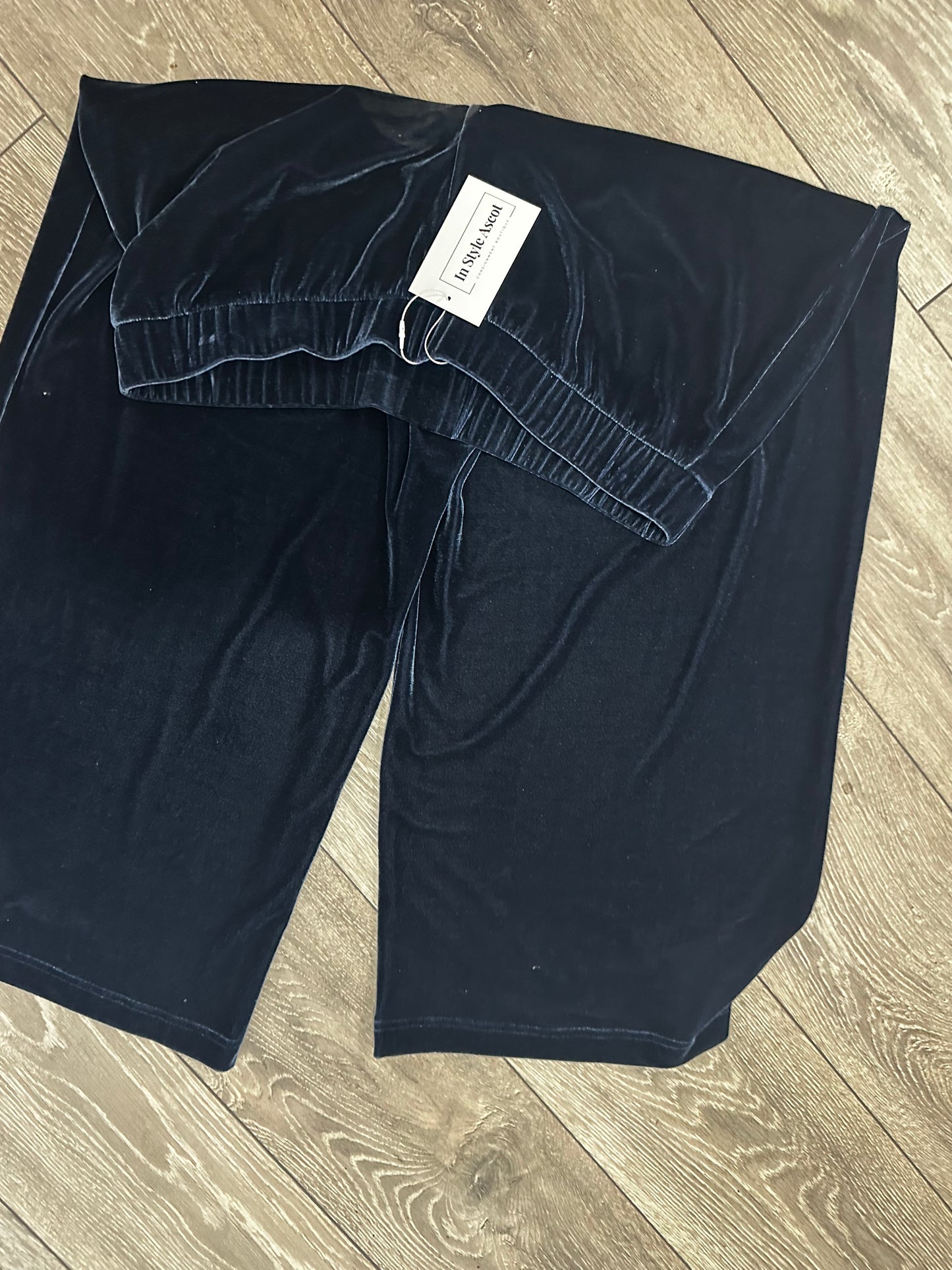 Blue Velvet Hush Trousers, Size 16