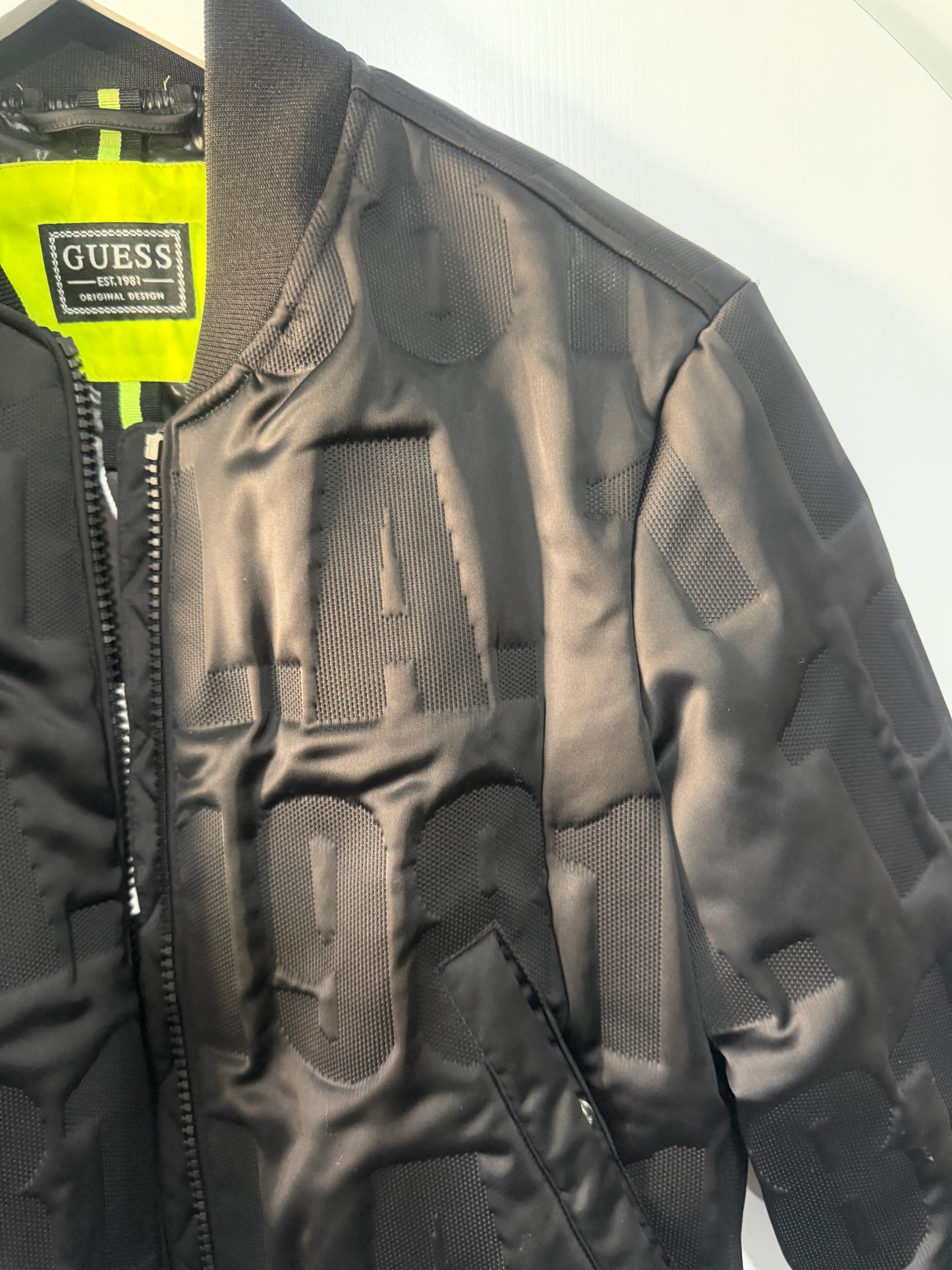 Black Guess Bomber Jacket, SizeXS