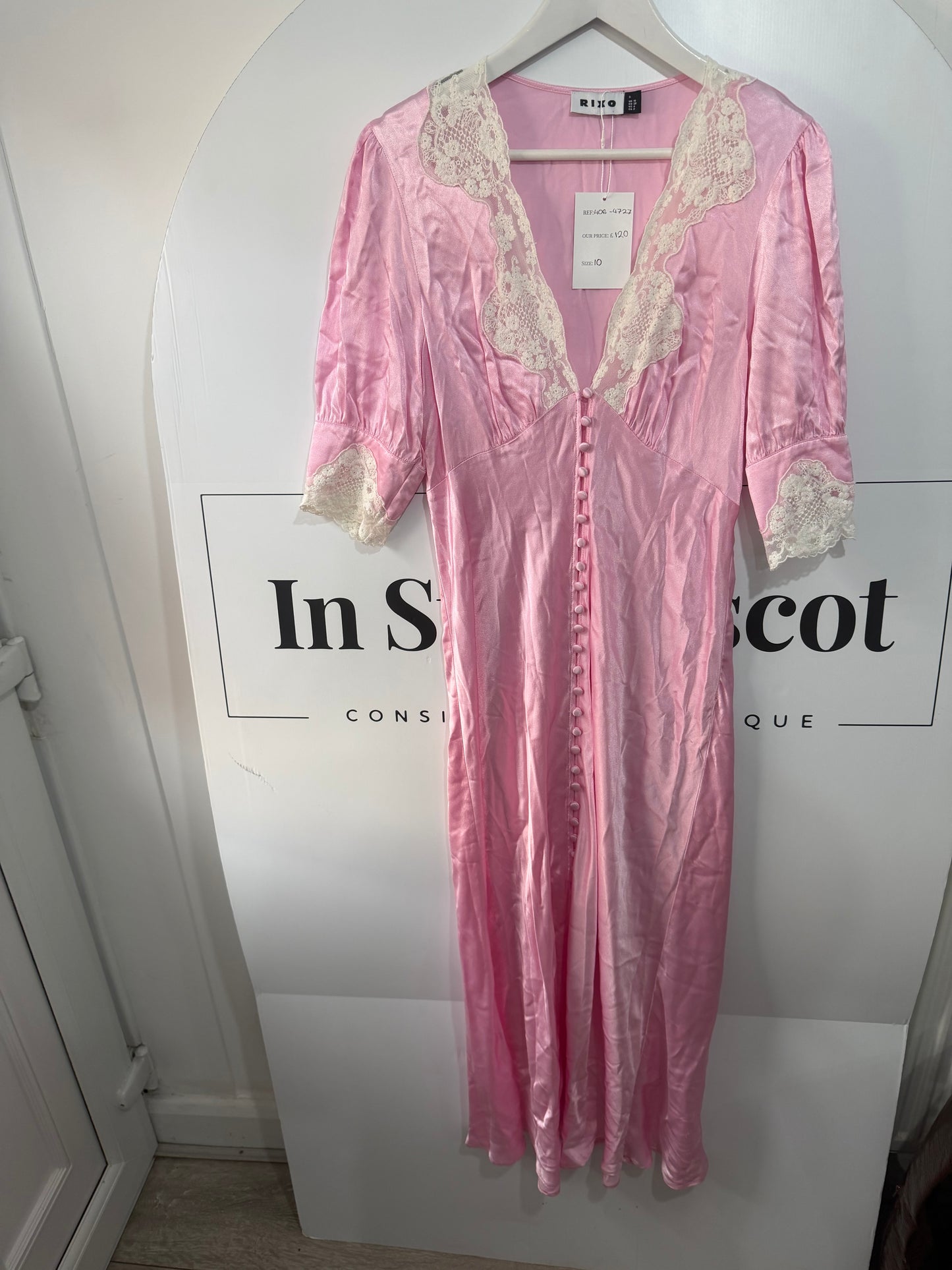 Pink Rixo Dress, Size 10