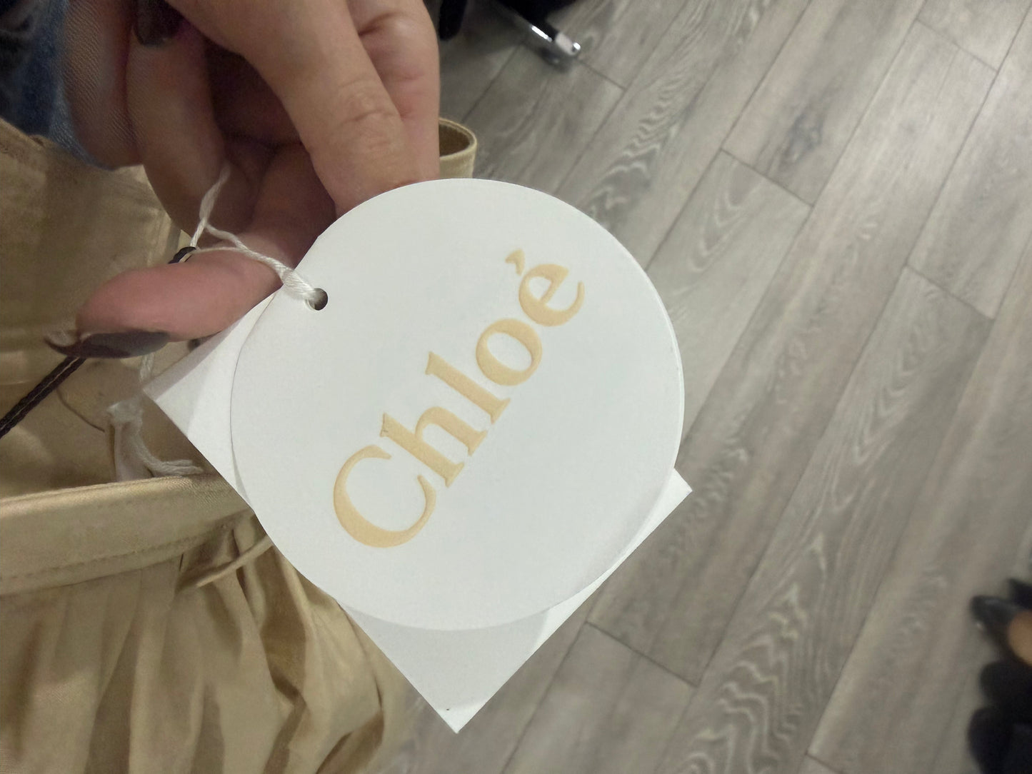 Beige Chloé Brand New Skirt, Size 12 eu 40