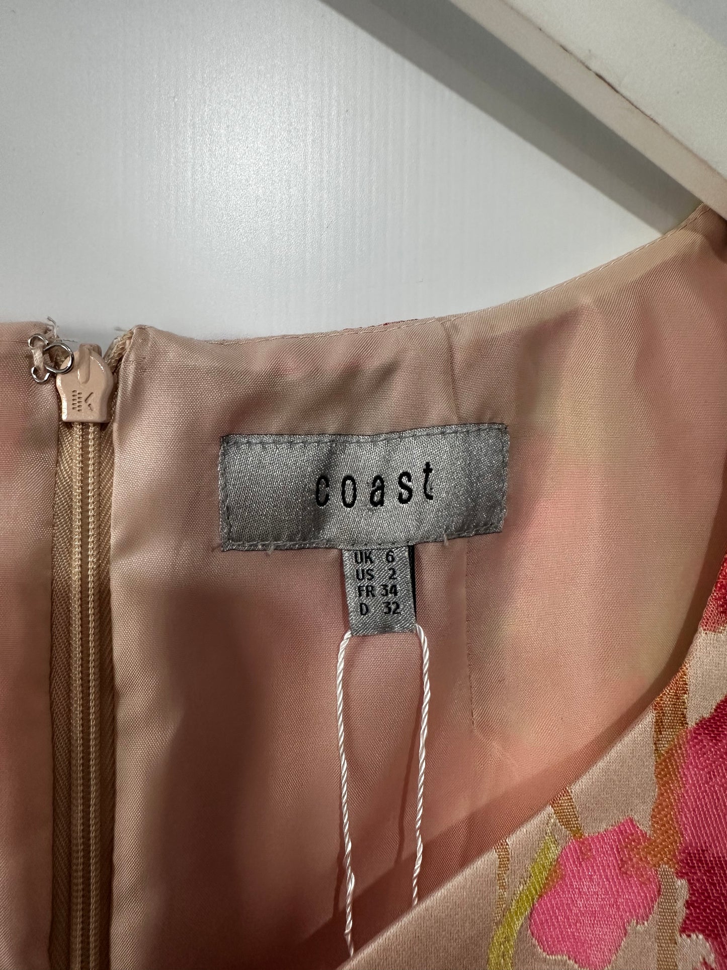 Pink Coast Races/Wedding Guest Dress, Size 6