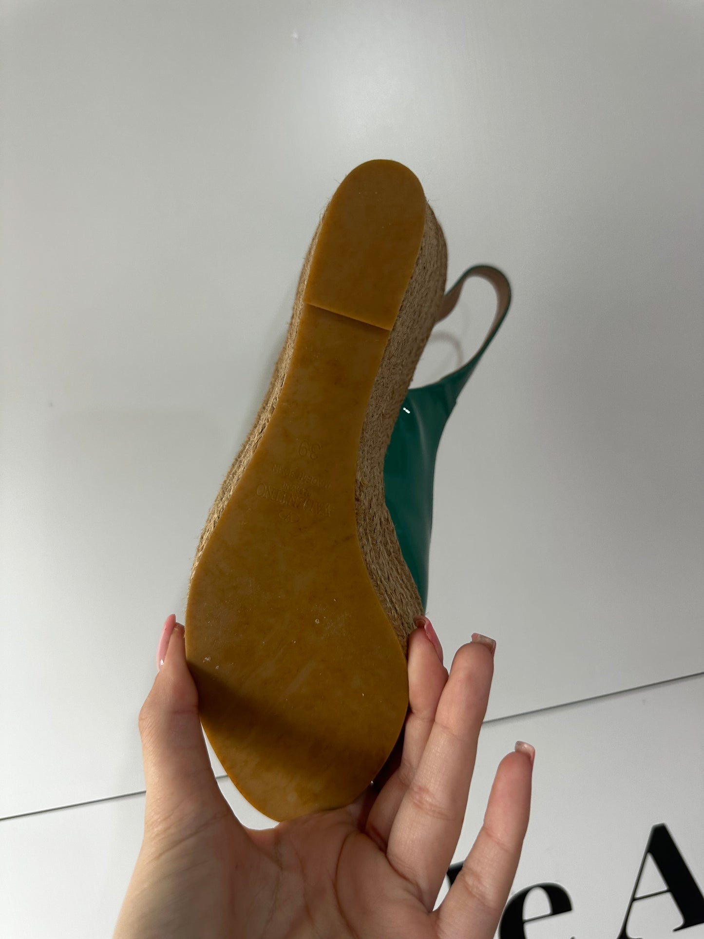 Teal Valentino Wedges, 6