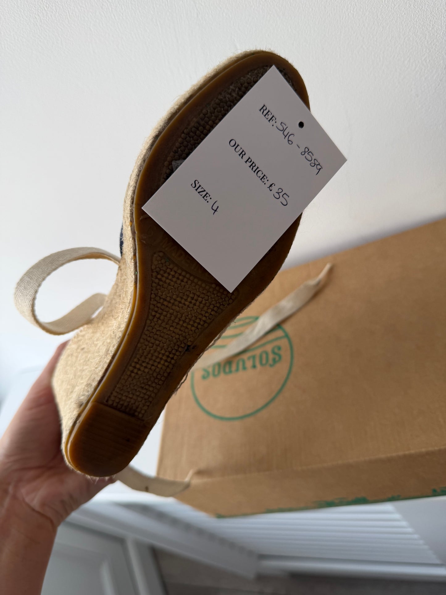 Pre-loved Blue & Cream Soludos Espadrilles, 4