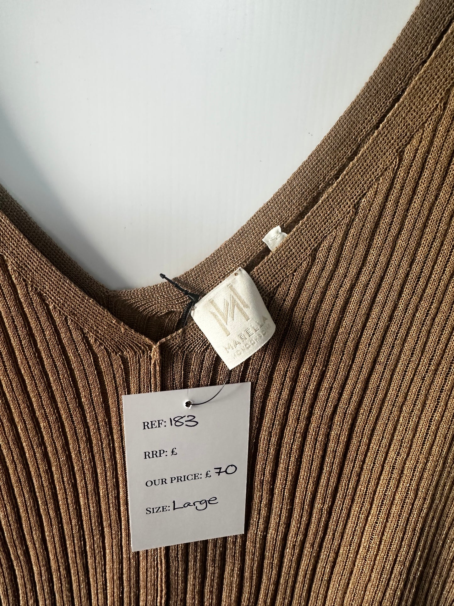 Neutral Marella Vest Top, Size Large