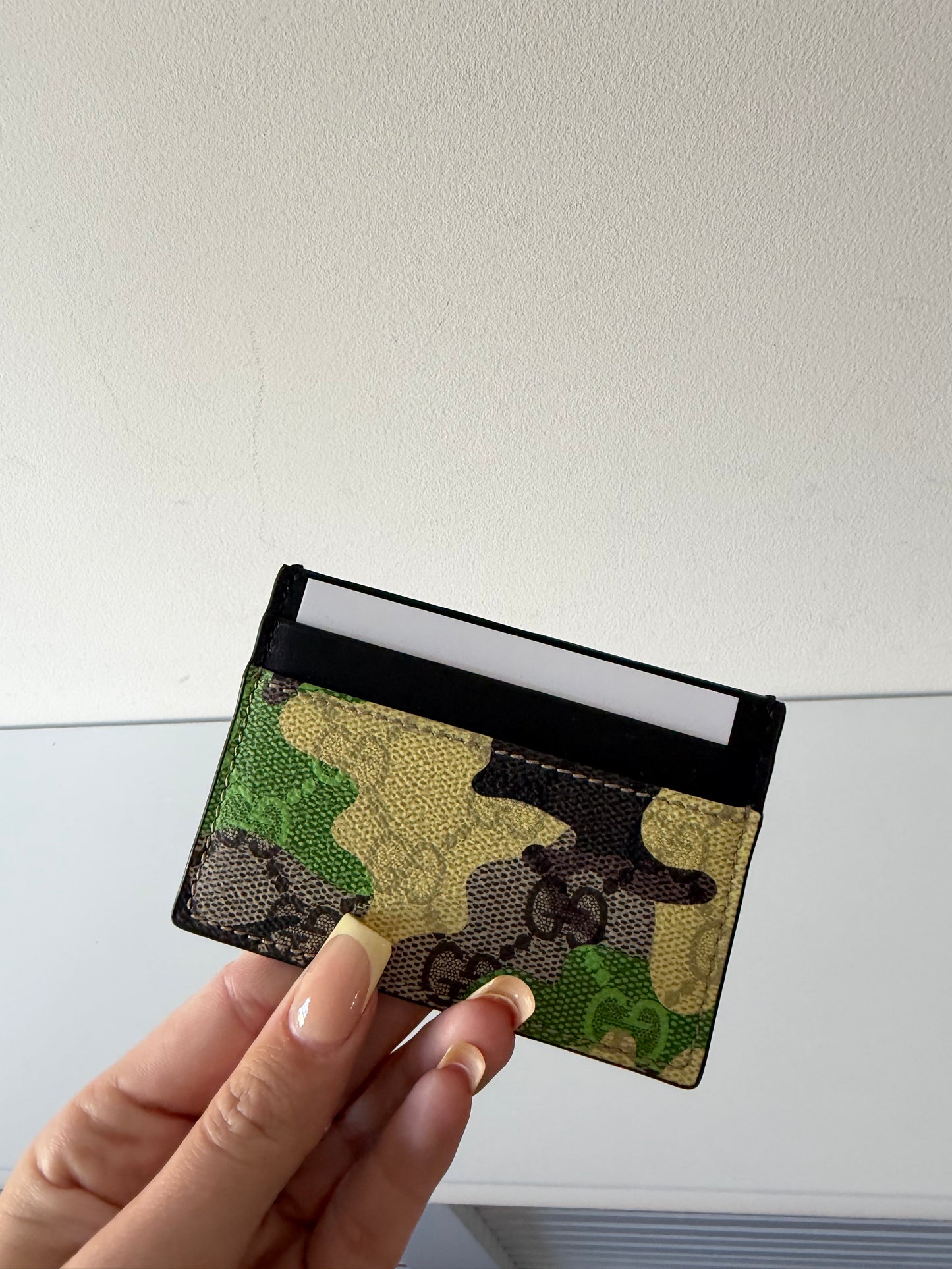 Pre-owned, Yellow/Black/Green Gucci Cardholder