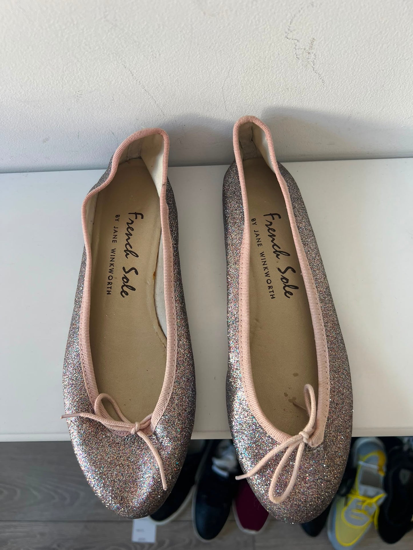 Pre-loved Glitter French Sole Flats, 5