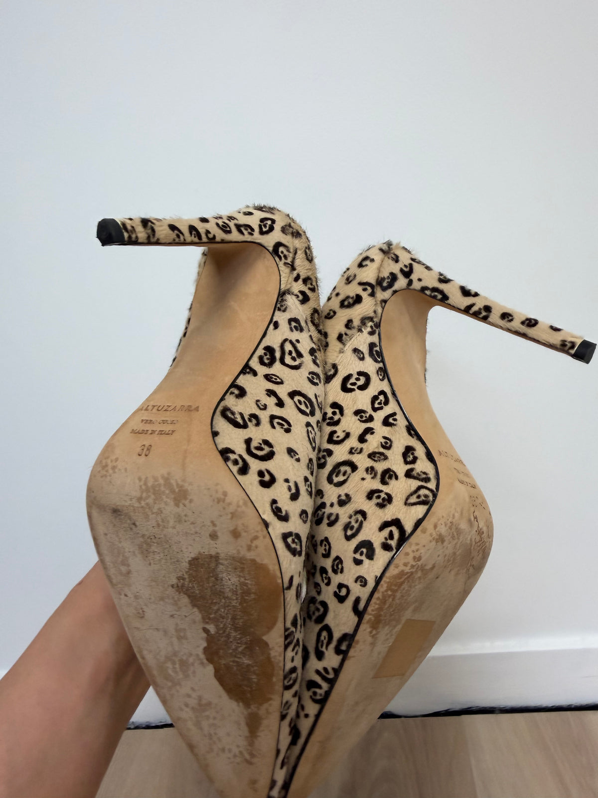 Preloved Altuzarra Heels Size 5 Leopard Print
