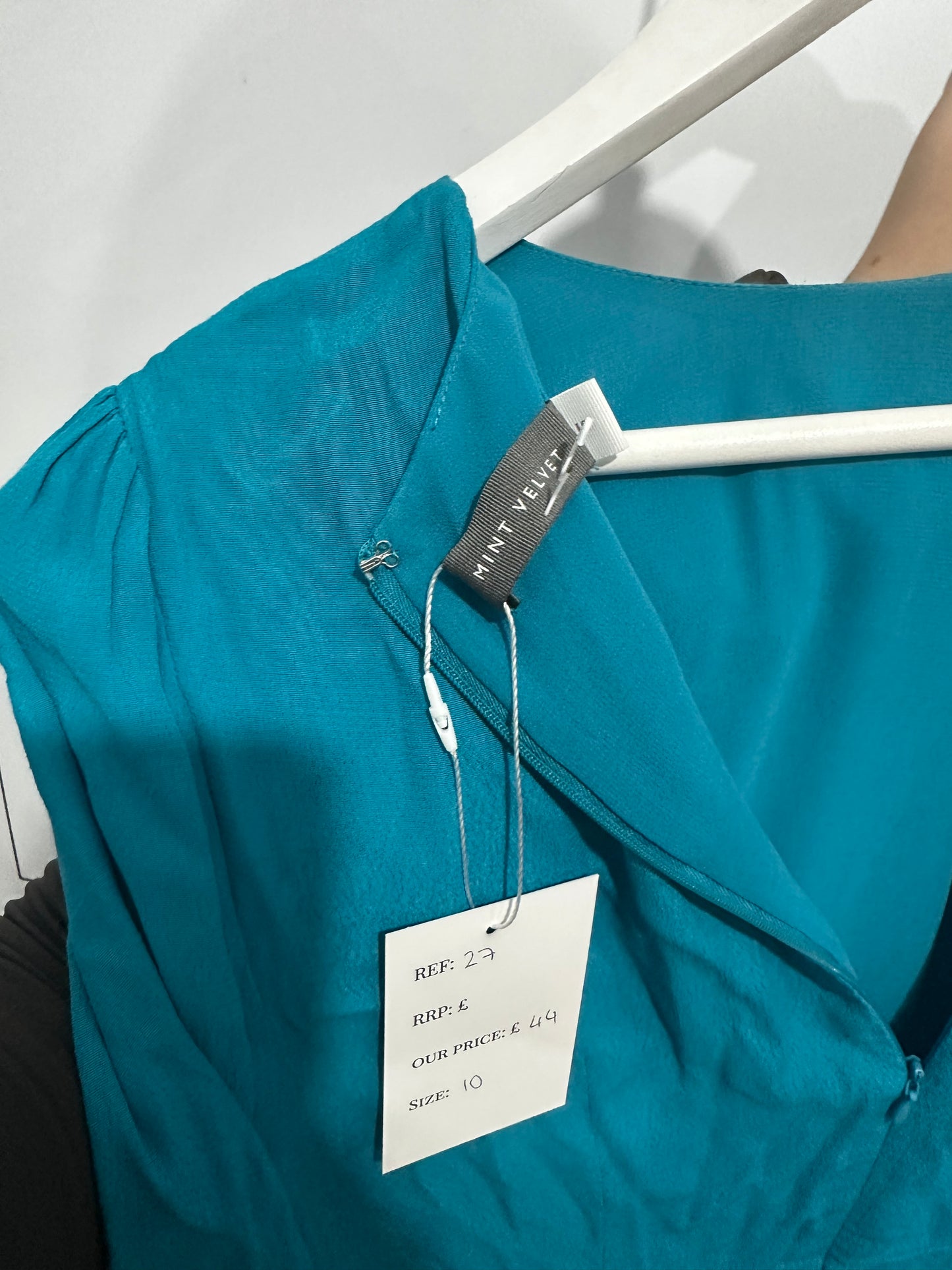 Blue Mint Velvet Dress, 10