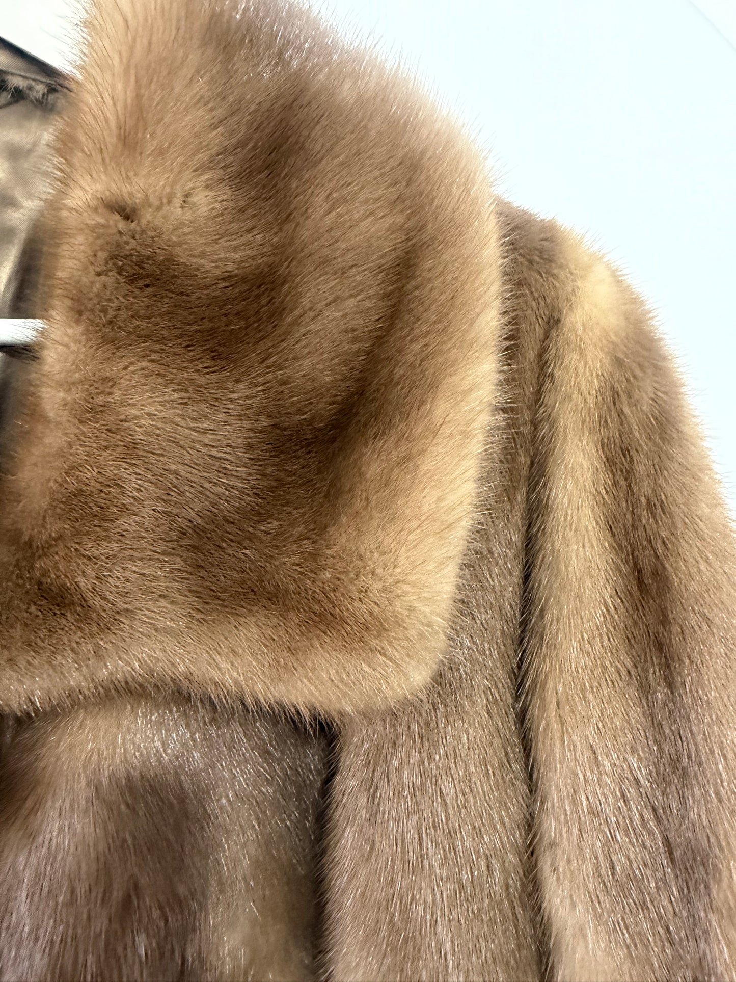 Brown Mink Saga Furs Coat, Size Small