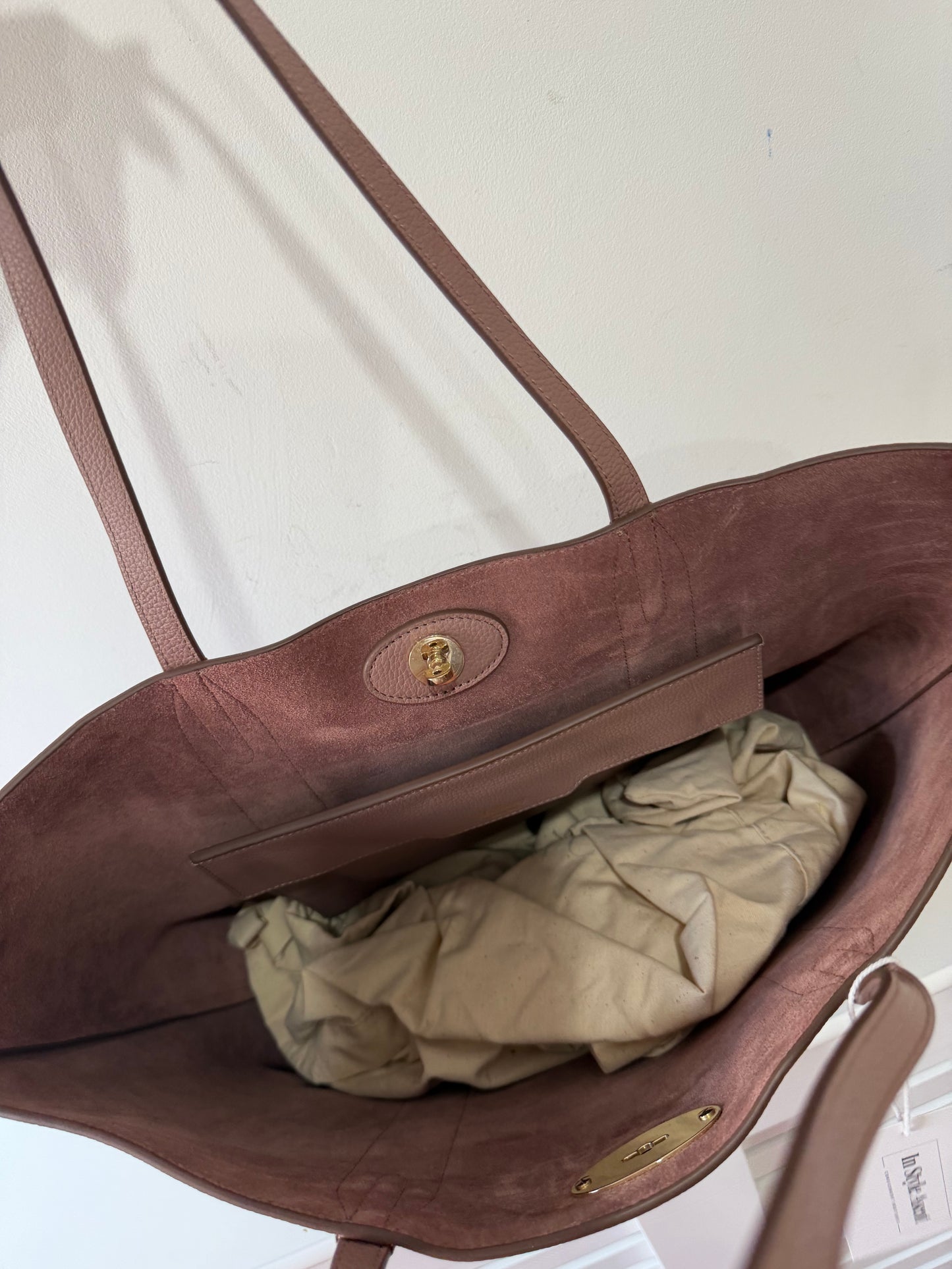 Pre-loved Dusky Pink Mulberry Tote Bag