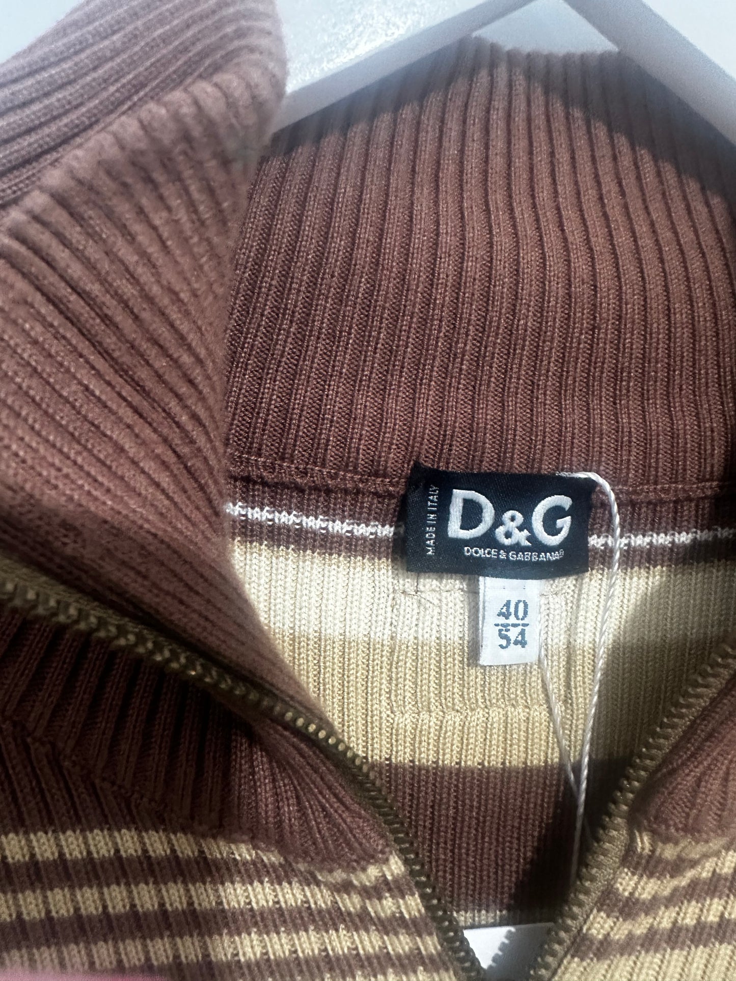 Dolce & Gabbana Men’s Zip up Jumper, Size Large