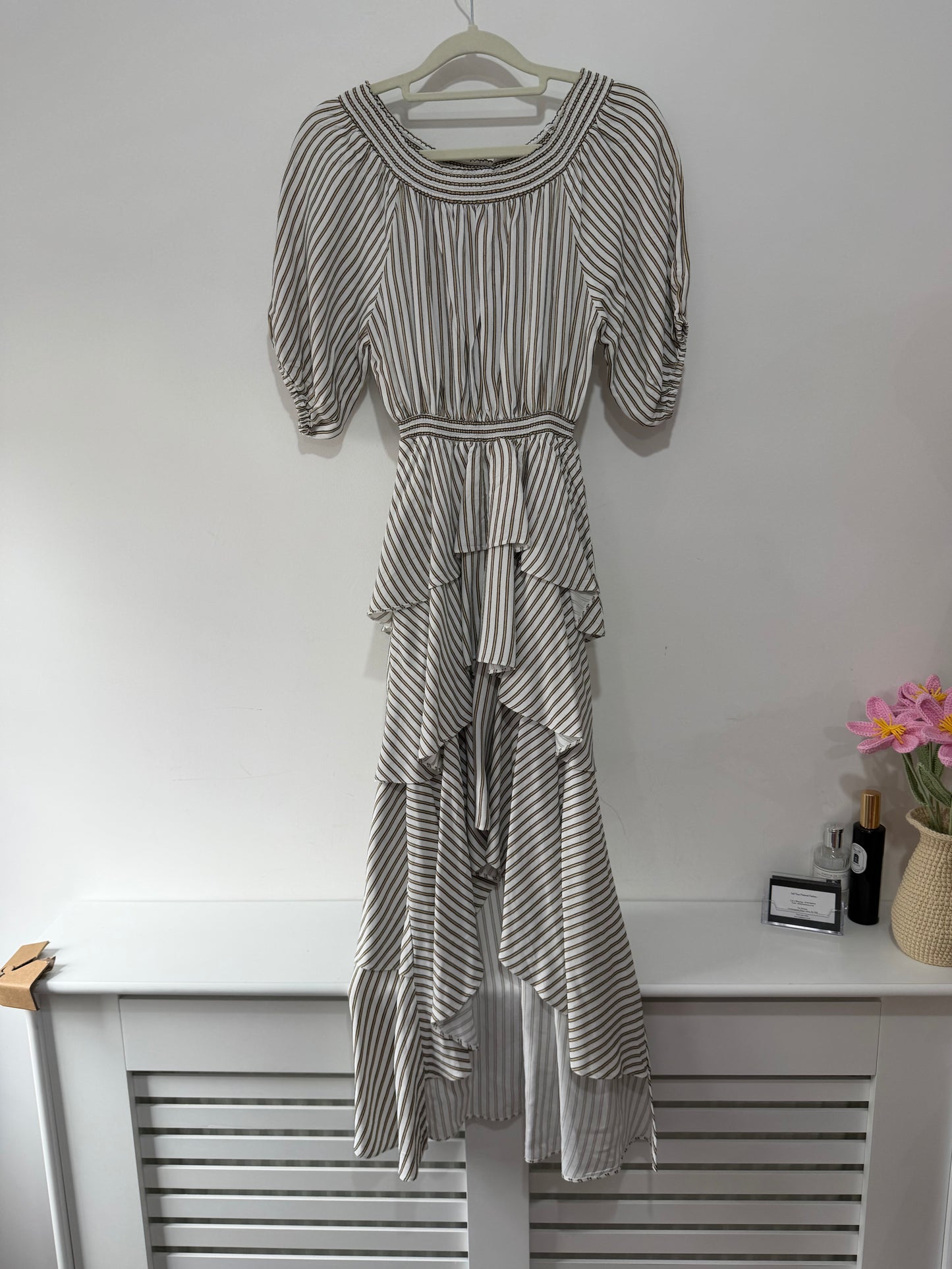 Preloved Stripey Maje Dress, Size 8