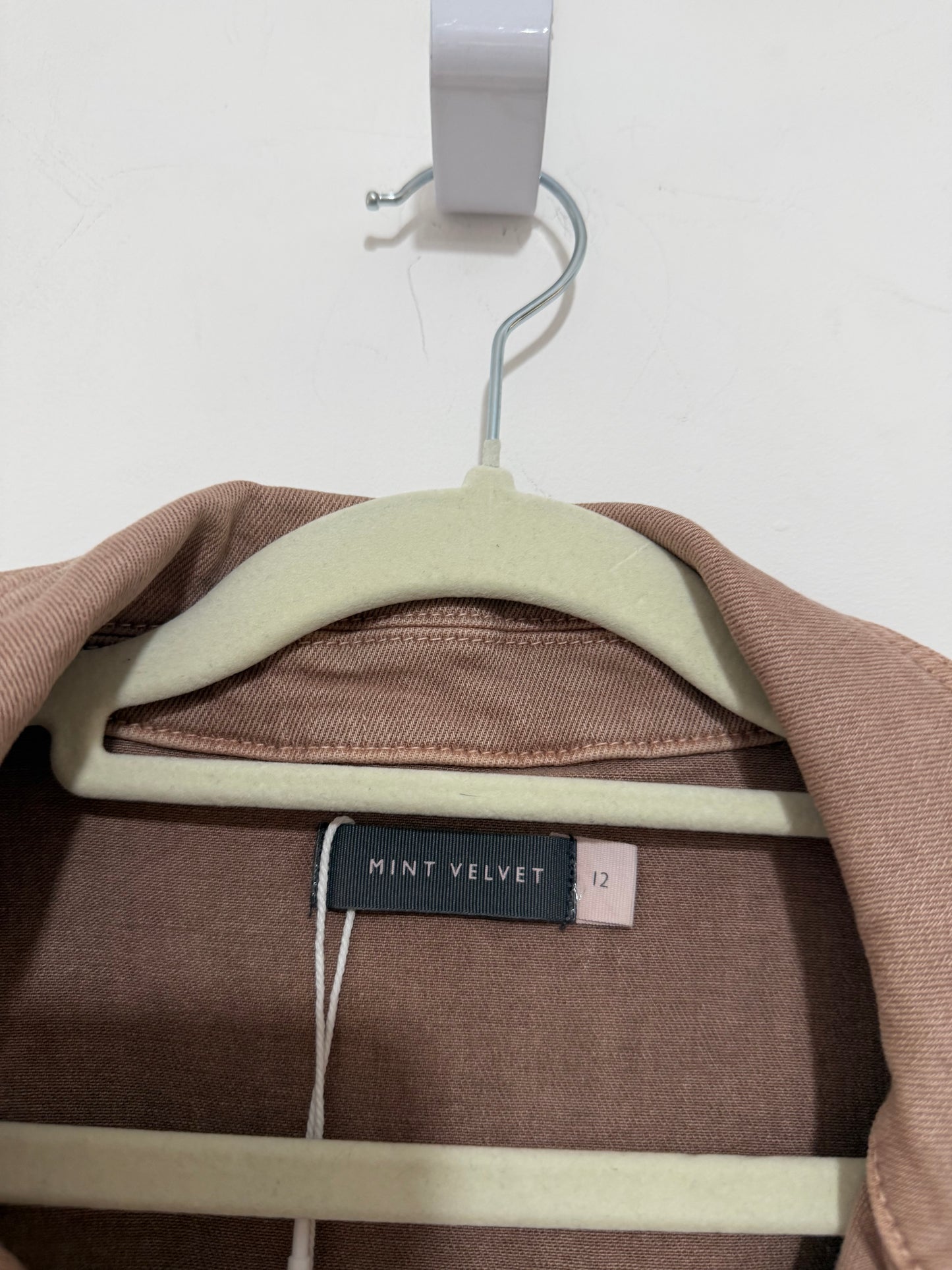 Preloved Mint Velvet Jacket Size 12 Dusky Pink