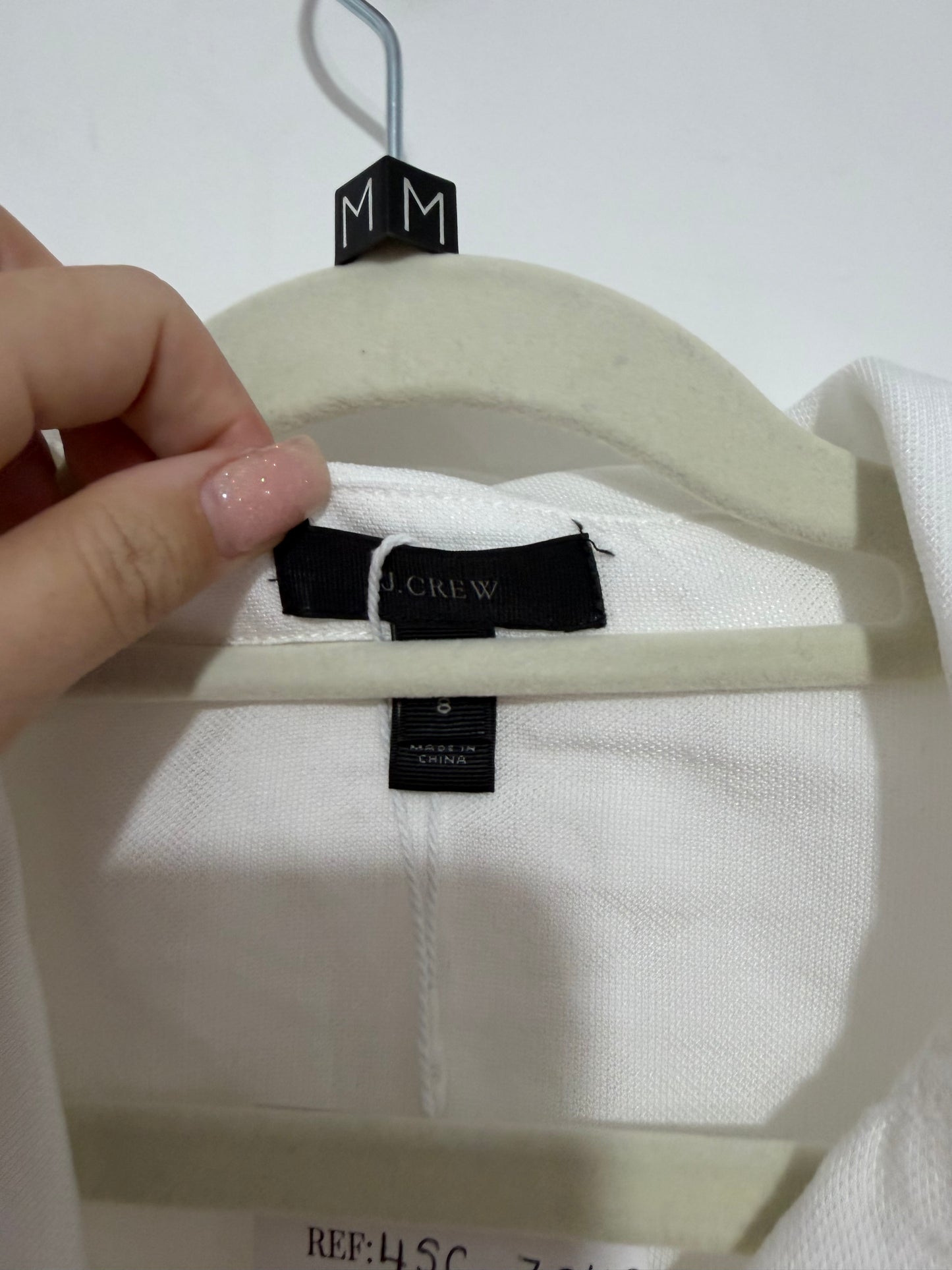 Pre-owned, White J Crew Shirt, Size UK 12