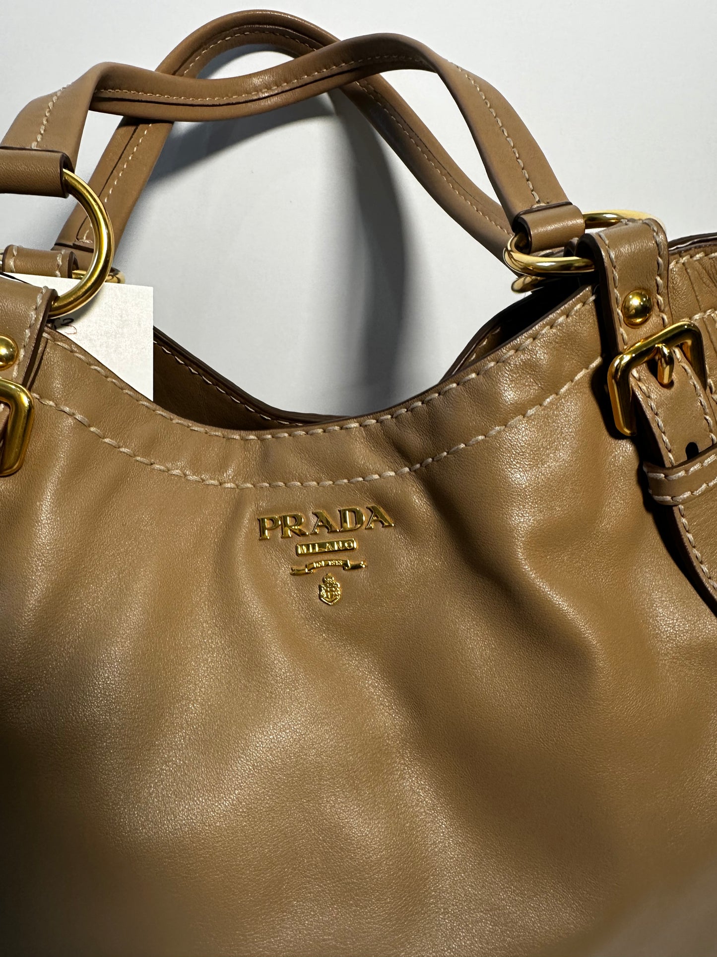Beige Prada Handbag
