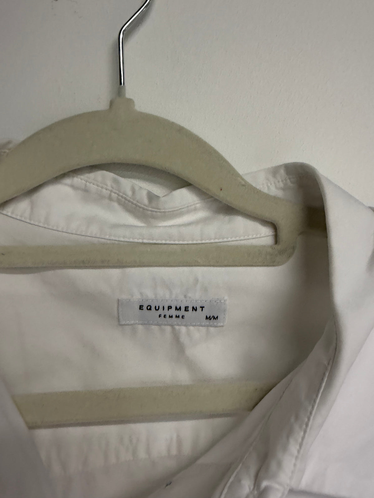 Preloved Equipment Femme Shirt Medium White
