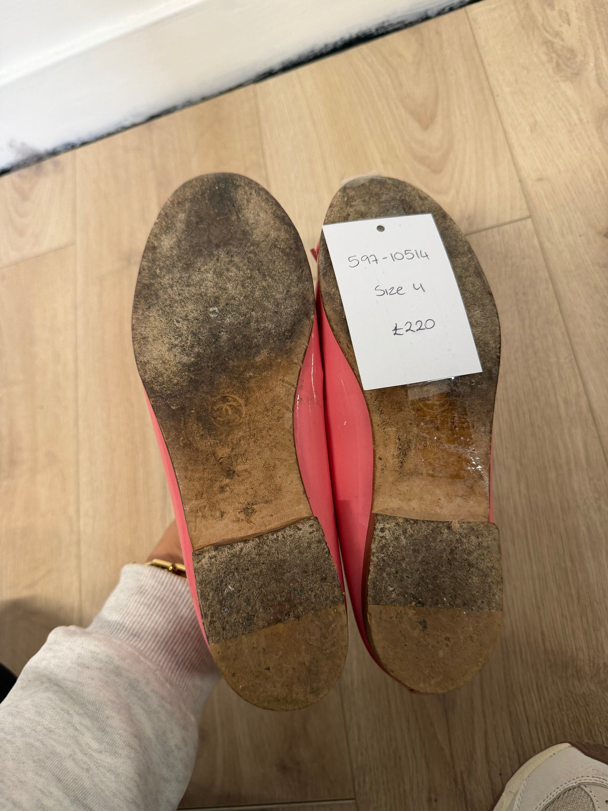 Preloved Chanel Ballet Flats Size 4 Pink