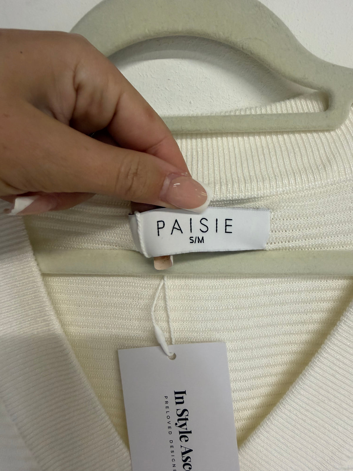Preloved Paisie Jumper Small / Medium White