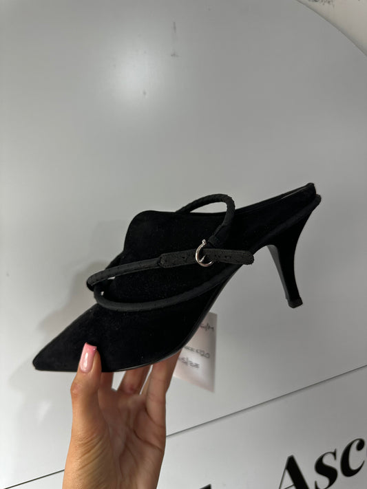 Black Salvatore Ferragamo Short Heels, Size UK 5