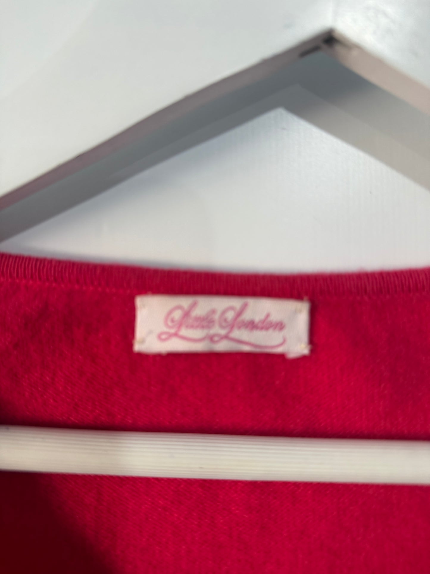 Pink Little London Cashmere Jumper, Small