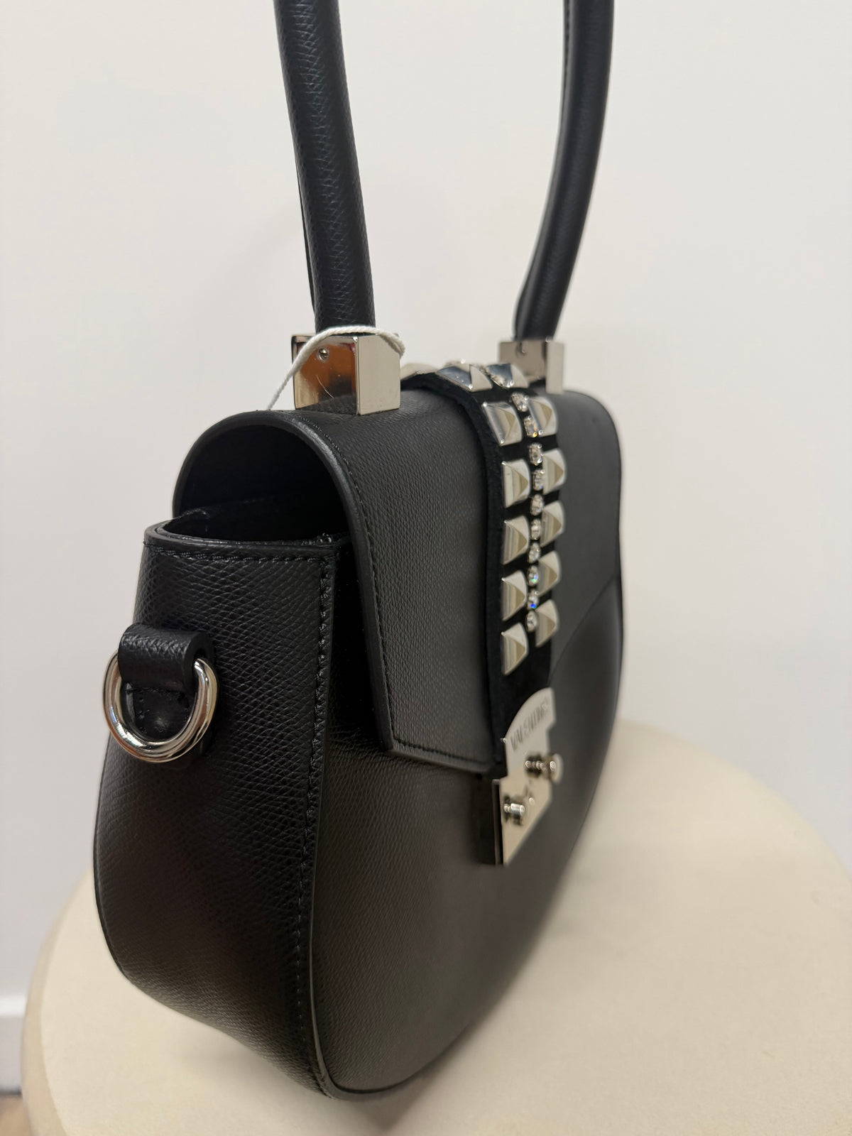 Preloved Mario Valentino Bag Black with Silver Hardware
