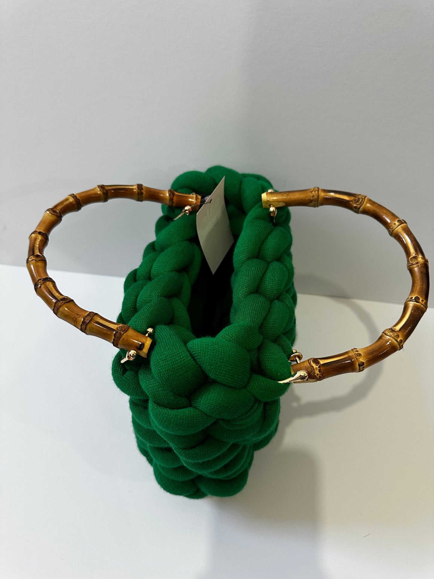 Green Woven Handbag