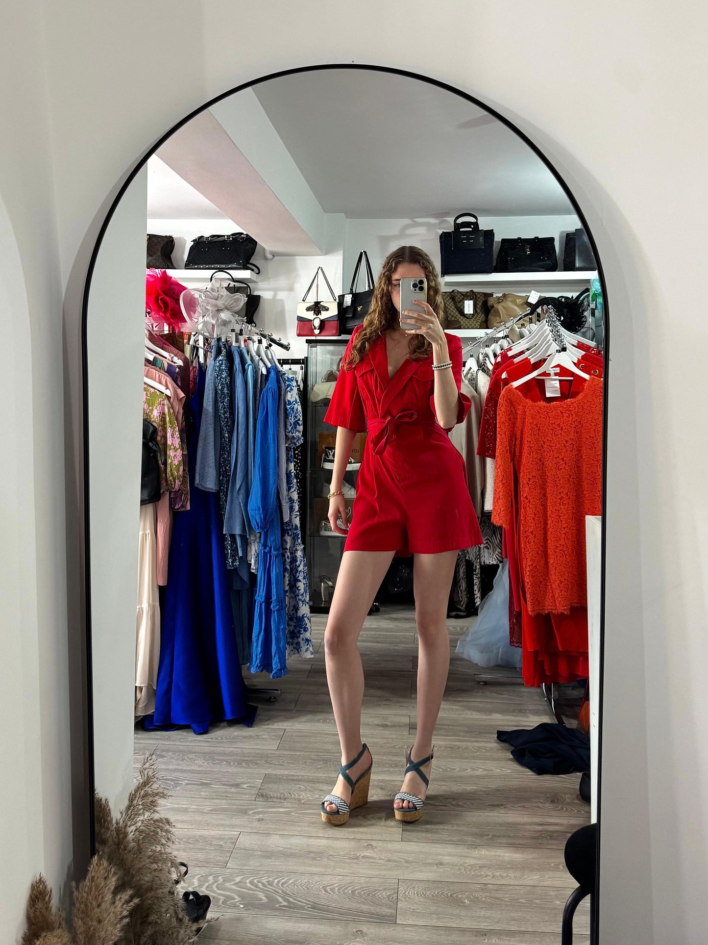 Red Ba&sh Playsuit, Small