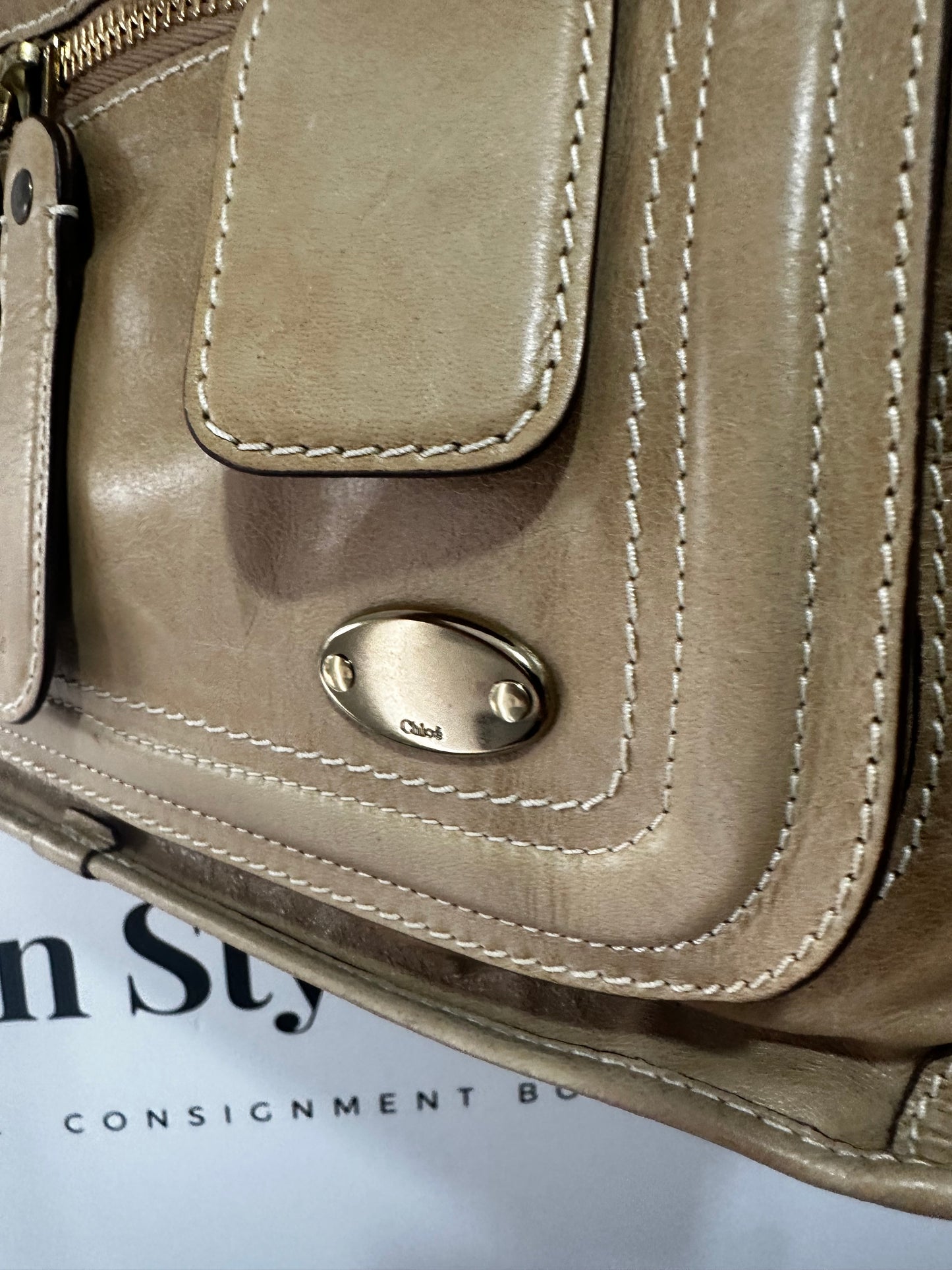 Beige Vintage Chloé Handbag