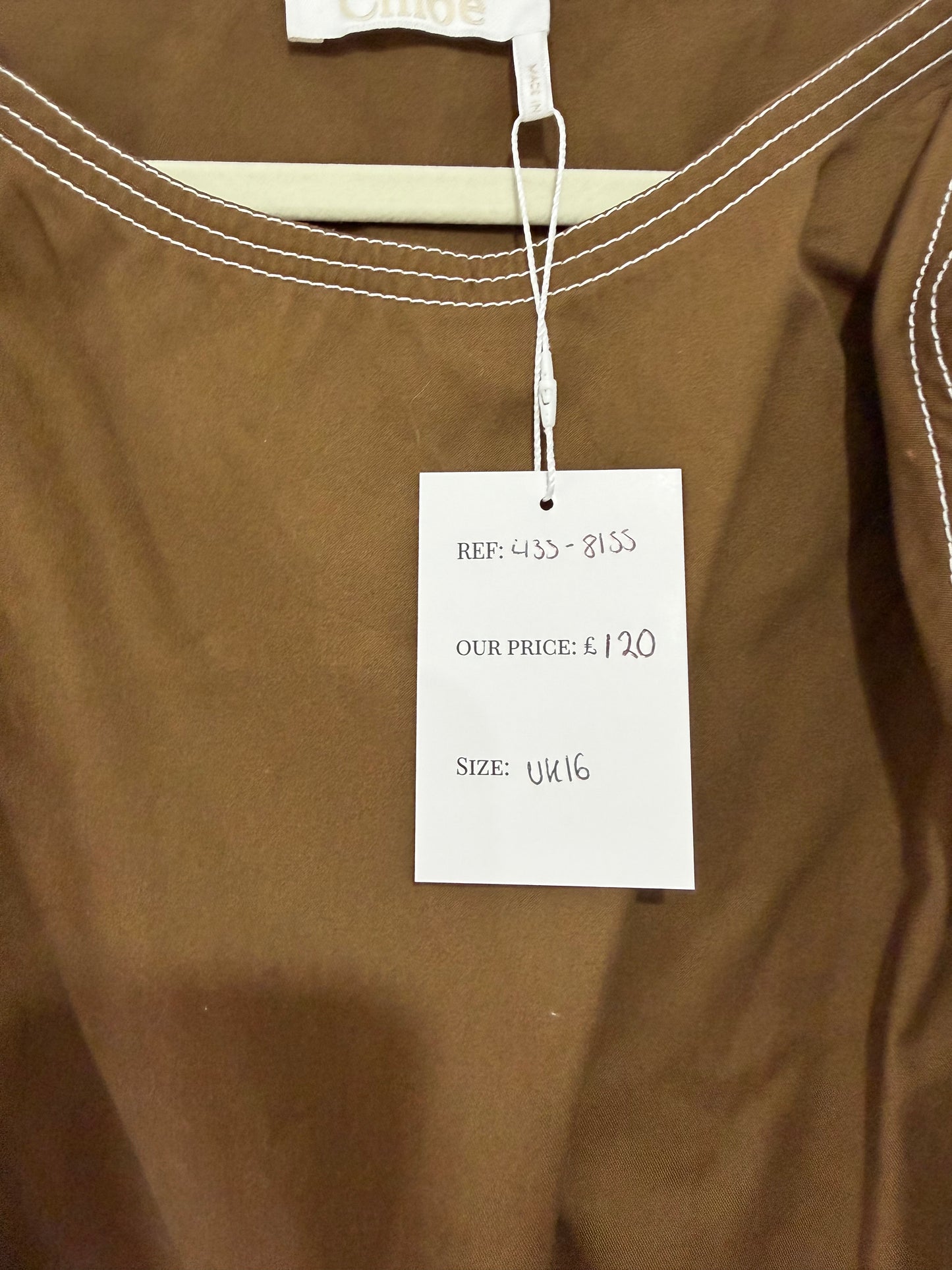 Preloved, Brown Chloé Top, Size M/L