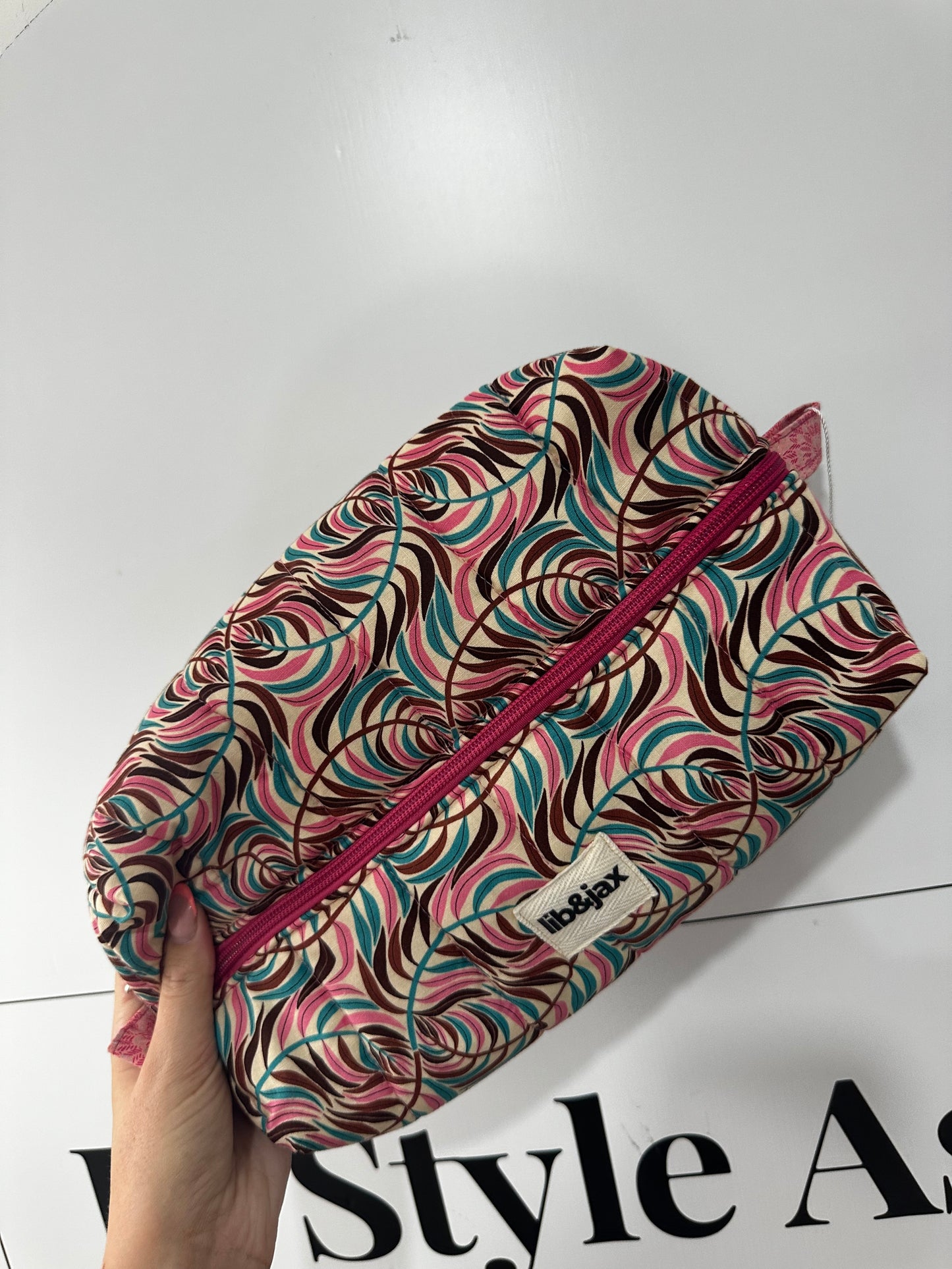 Multi coloured Lib&Jax Cosmetic case