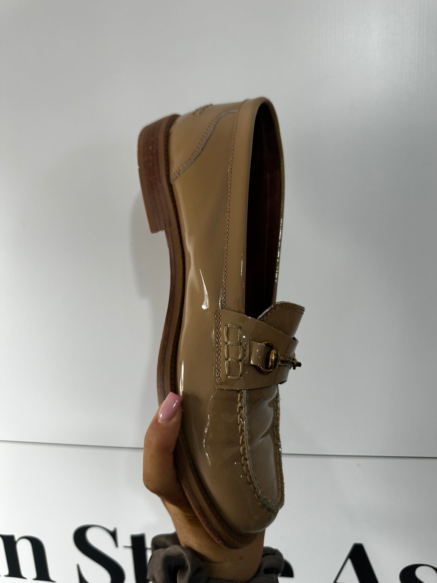 Beige Russell & Bromley Loafers, 5.5