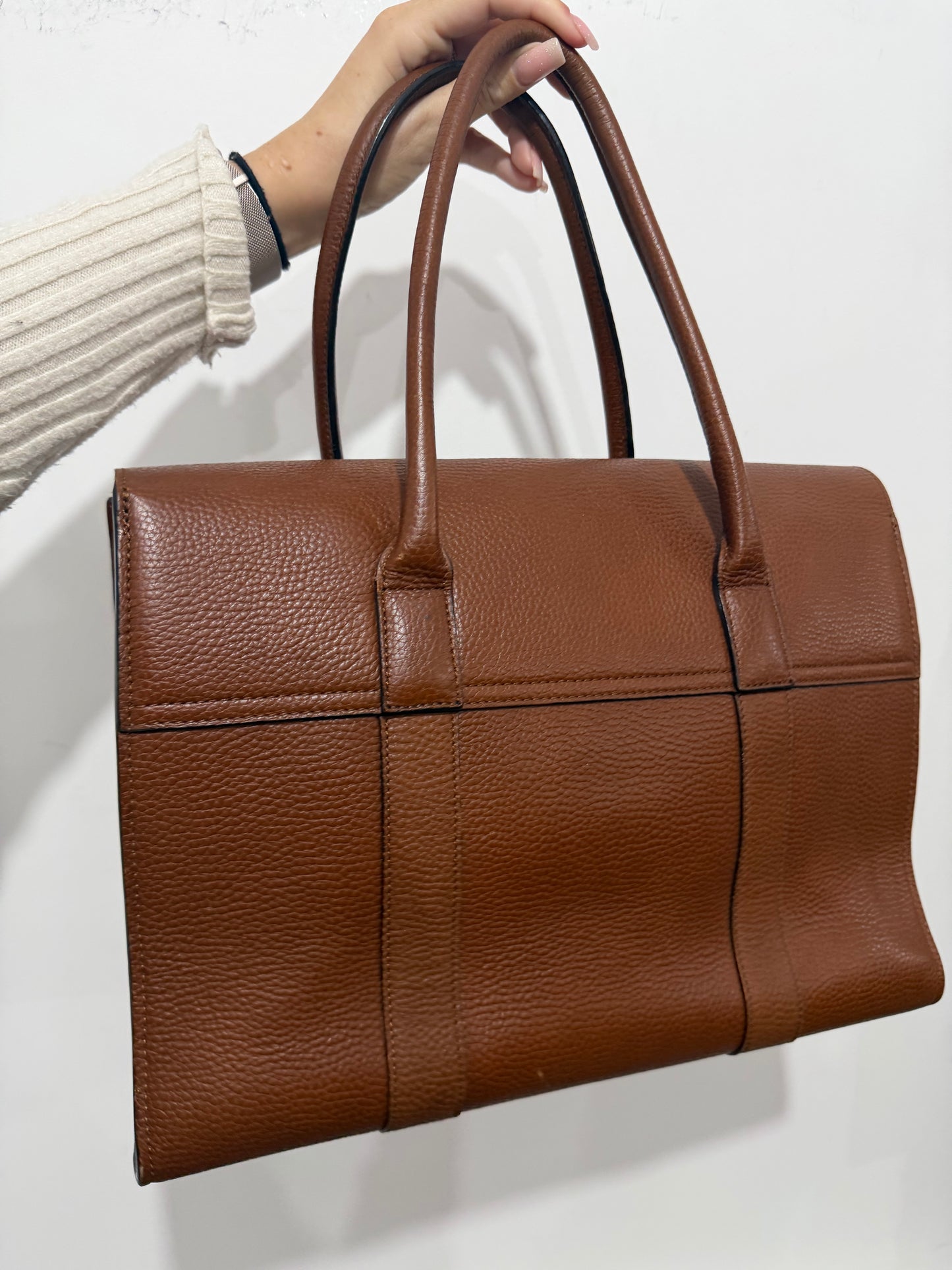 Pre-owned Oak Tan Mulberry Bayswater, Gold Hardware