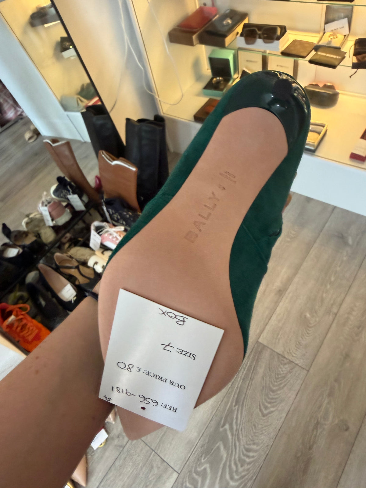 Preloved Bally Shoes Size 7-40 Teal