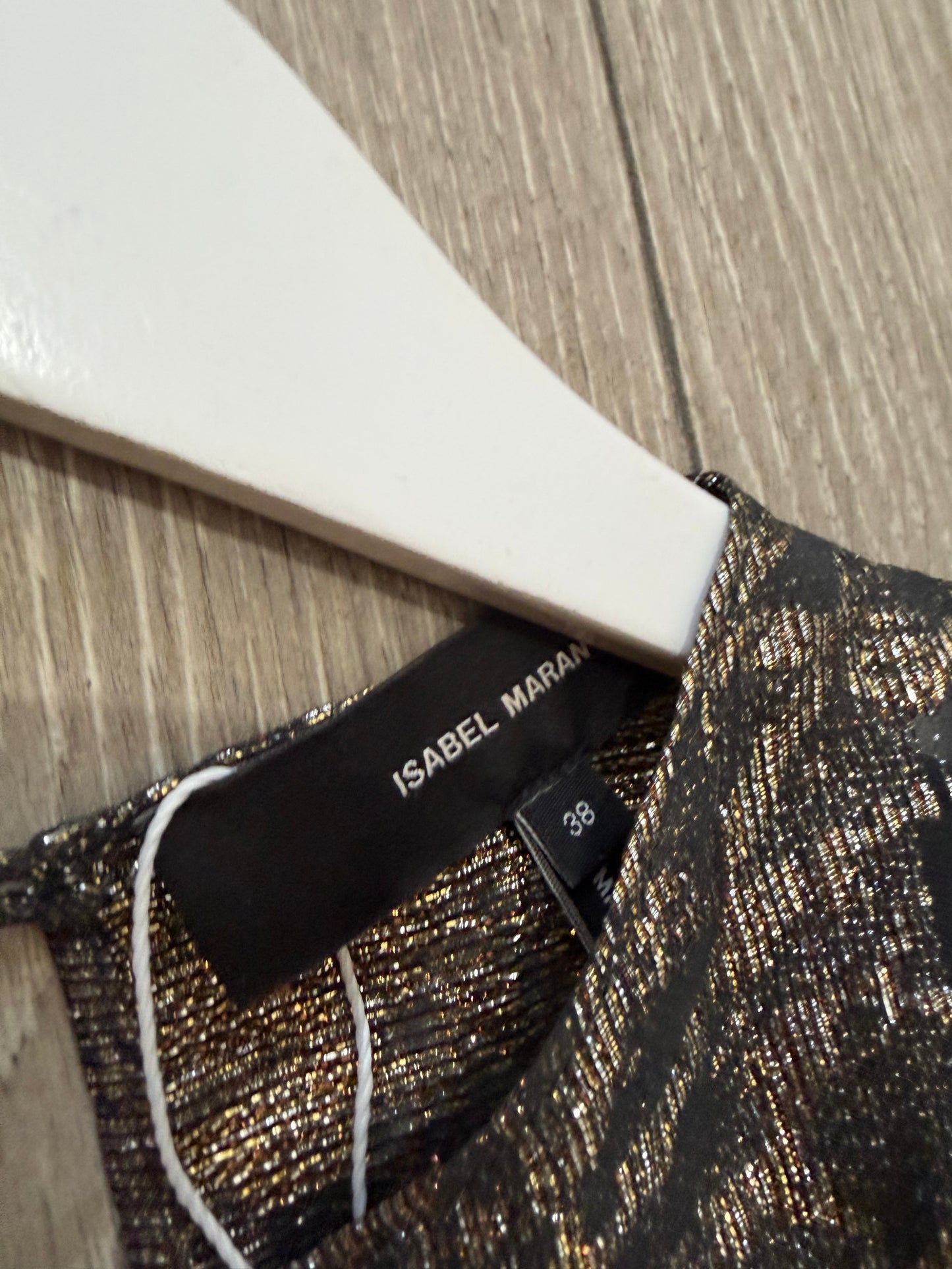 Gold Sparkle Isabel Marant Dress, Size 10