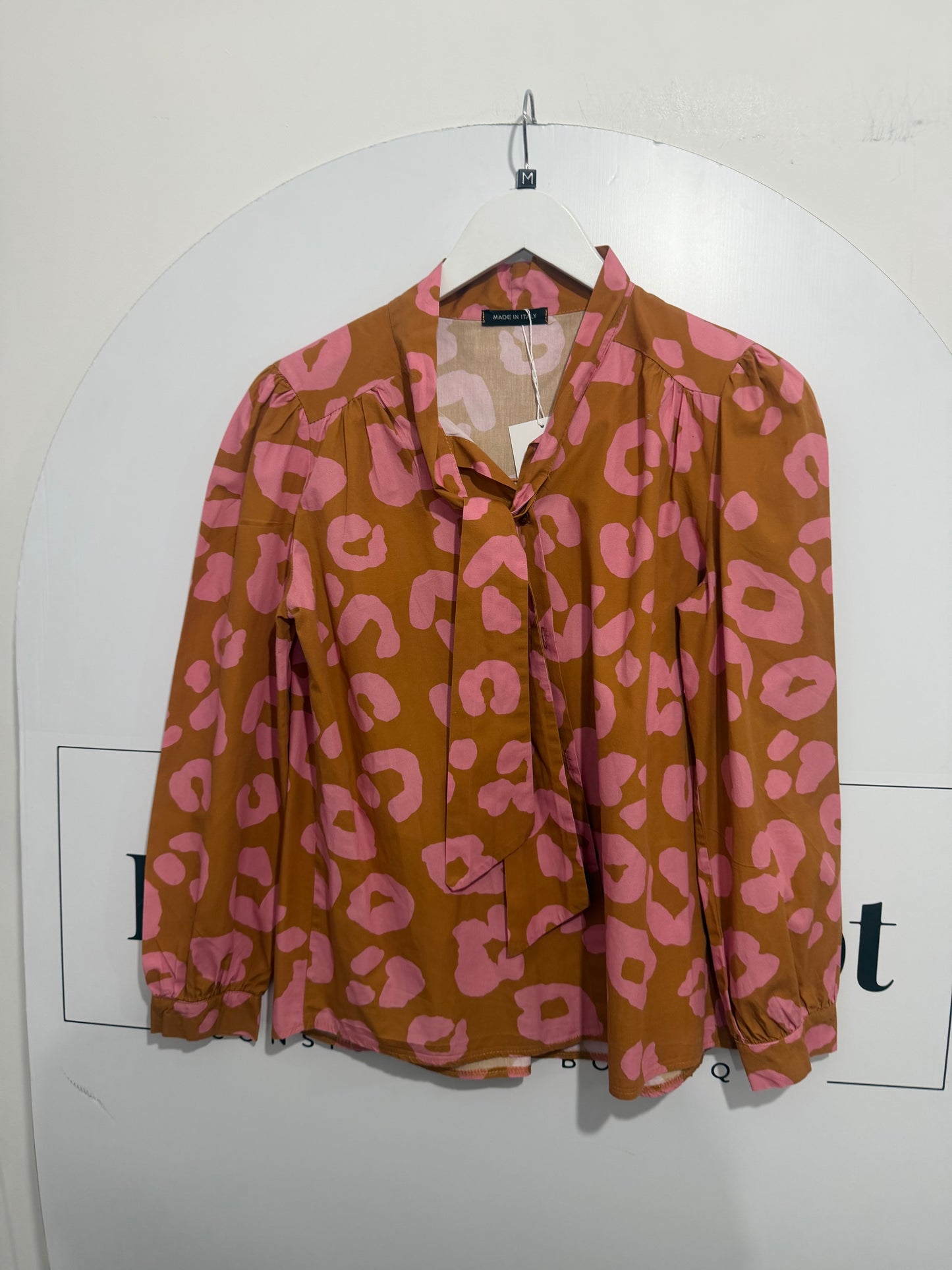 Mustard & Pink Boutique Shirt, 8/10