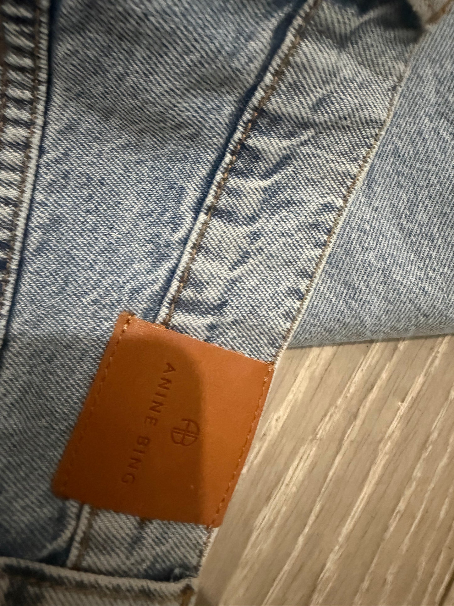 Blue Anine Bing Wide Leg Jeans Brie, W30