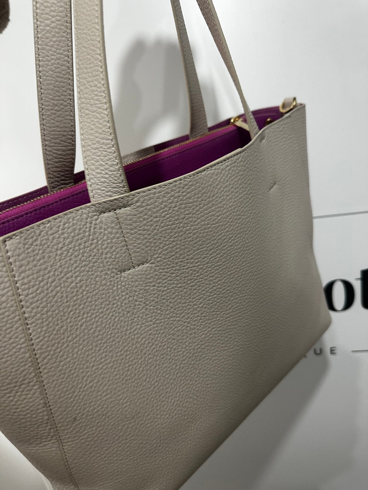 Winter White Sarah Haran Tote