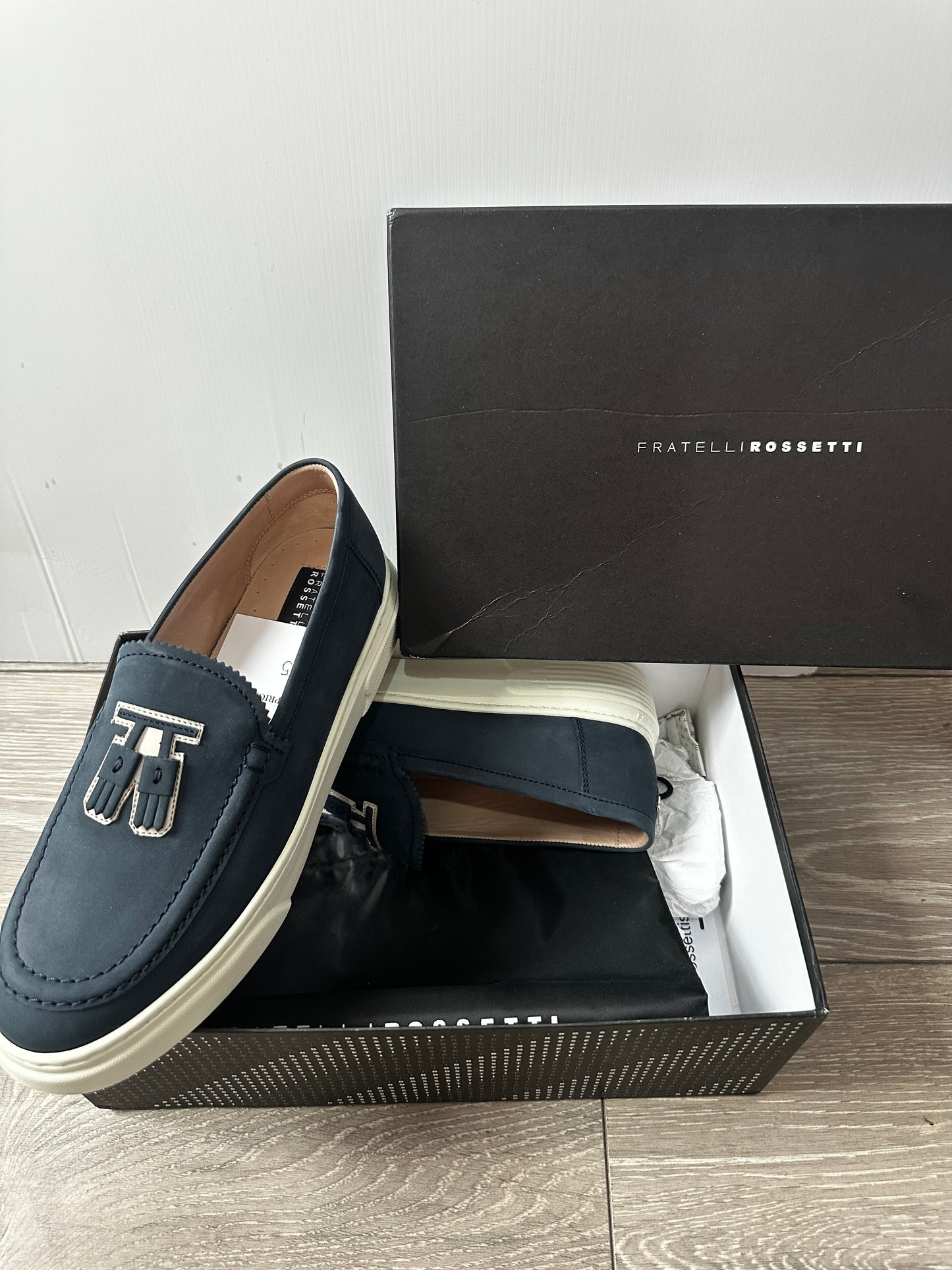 Navy Fratelli Rossetti Shoes, 5