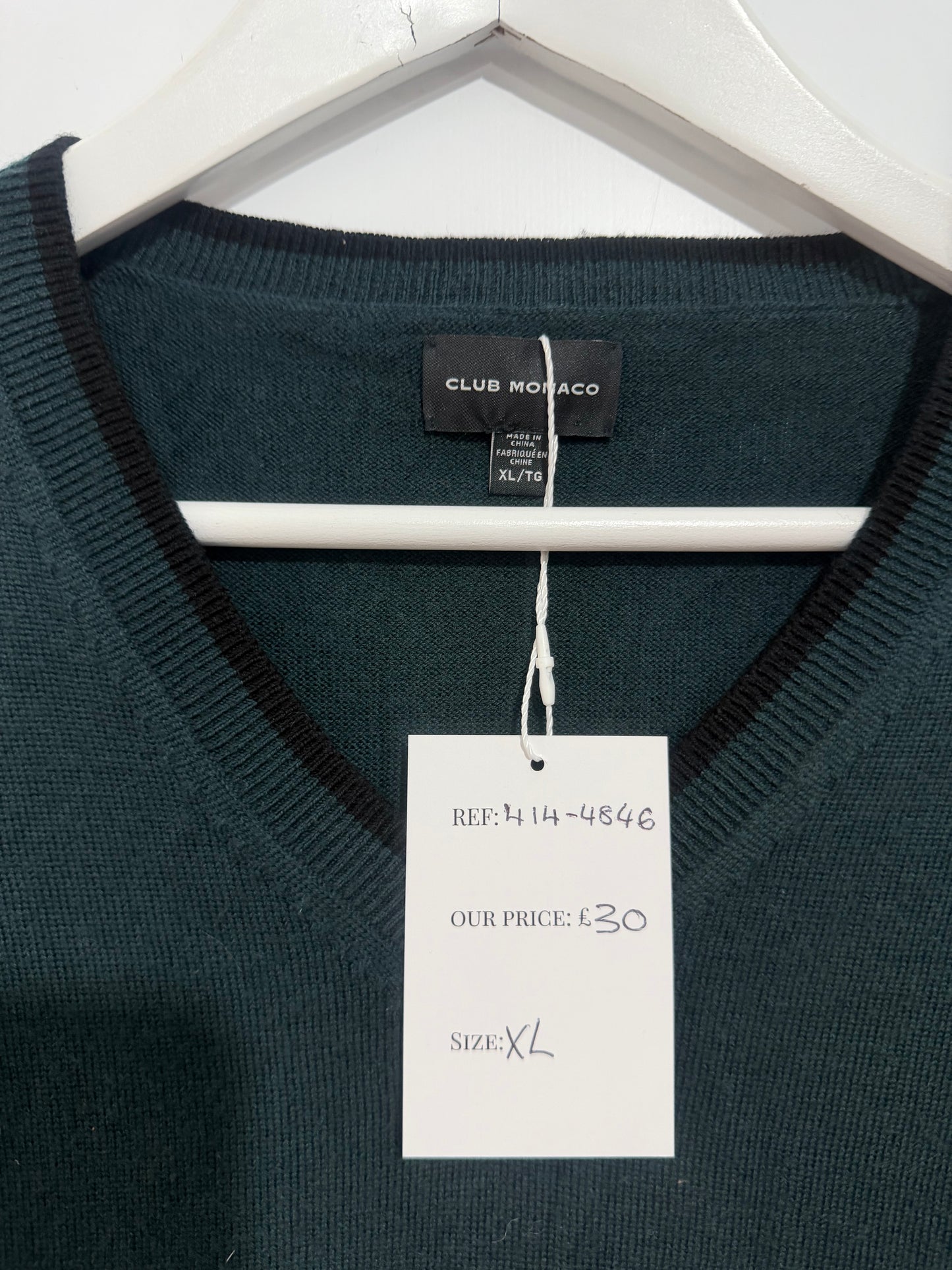 Green Club Monaco Men’s Sweater, Size XL