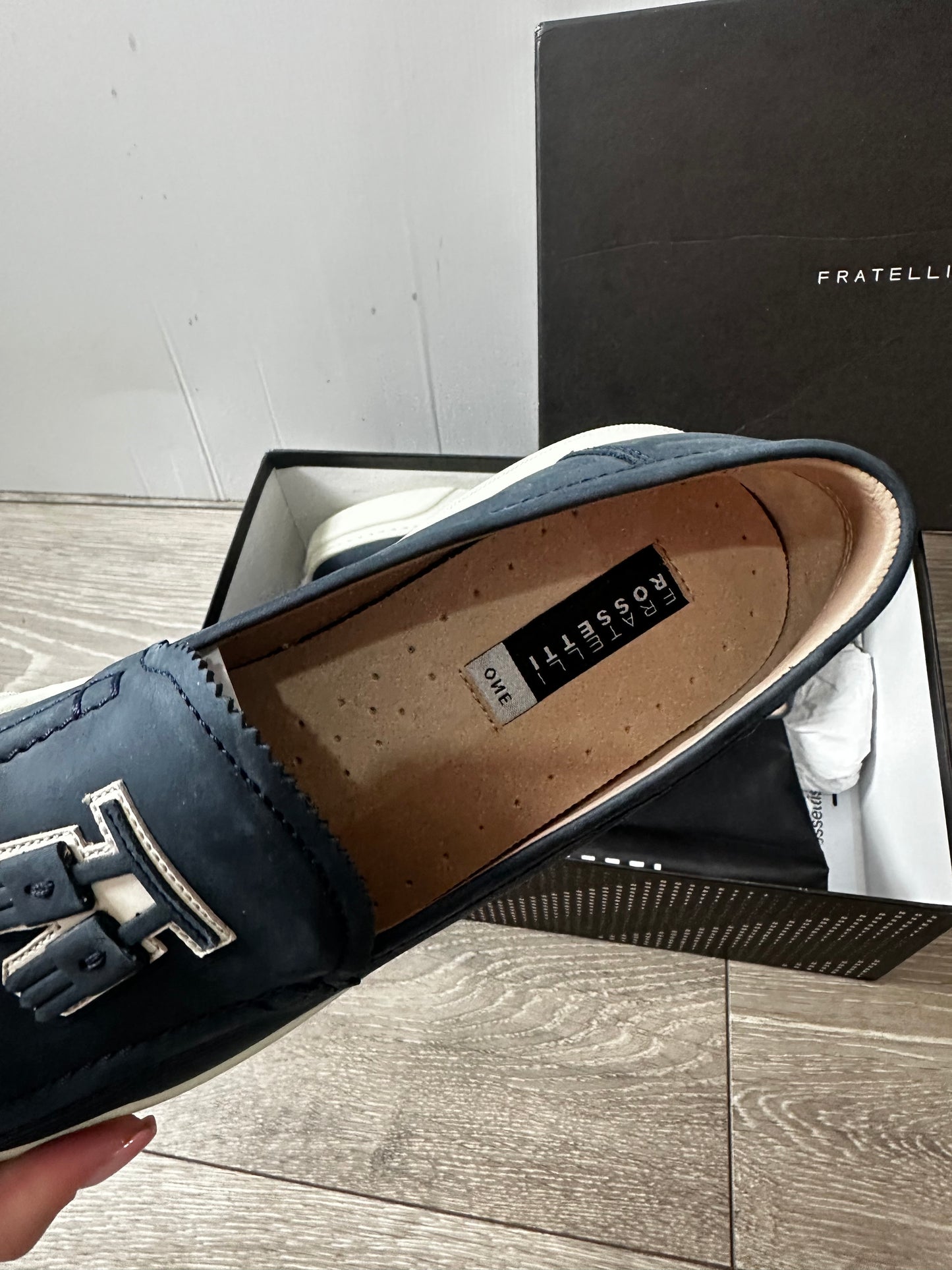 Navy Fratelli Rossetti Shoes, 5