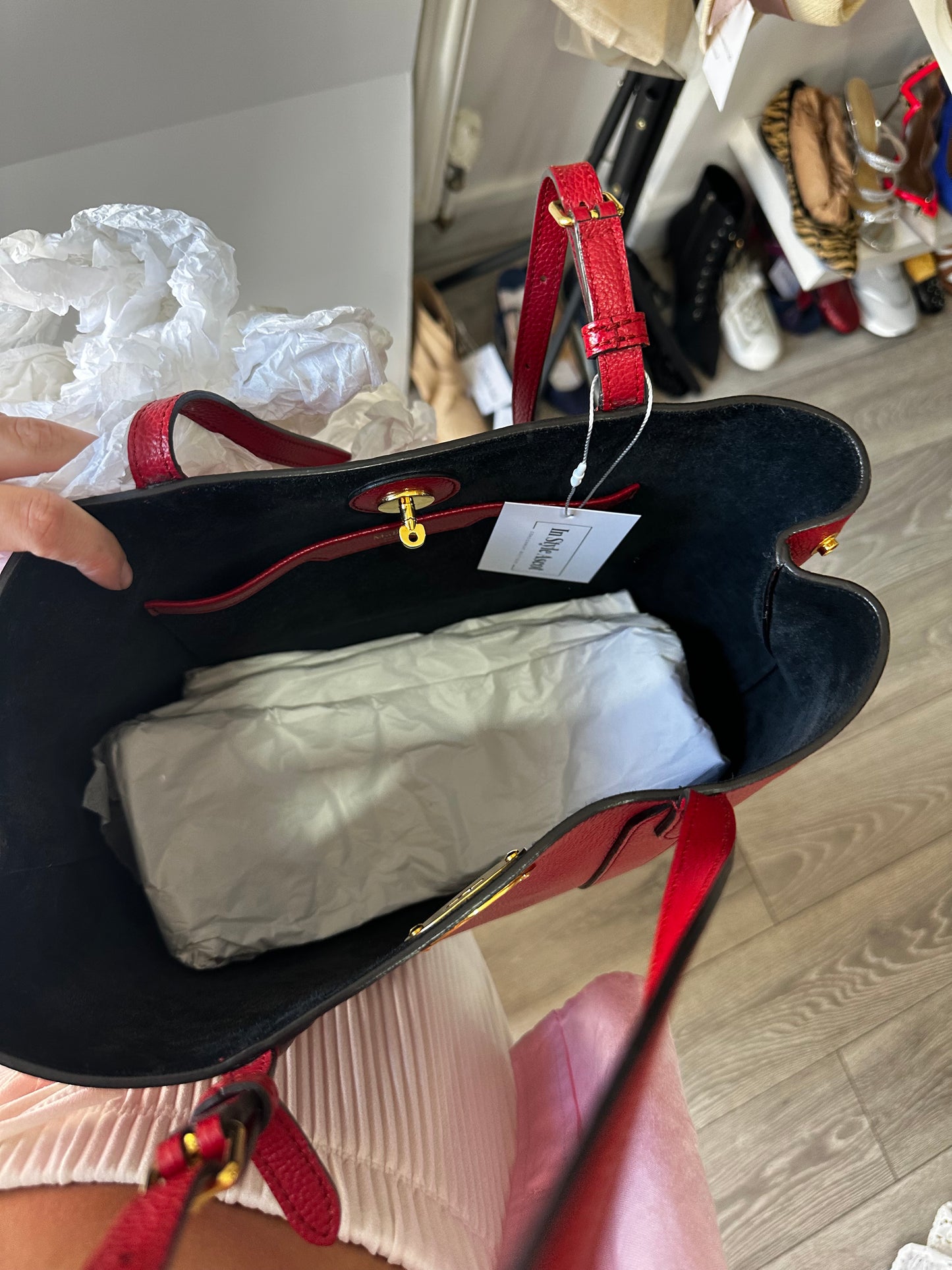 Red Mulberry Bayswater Tote Handbag